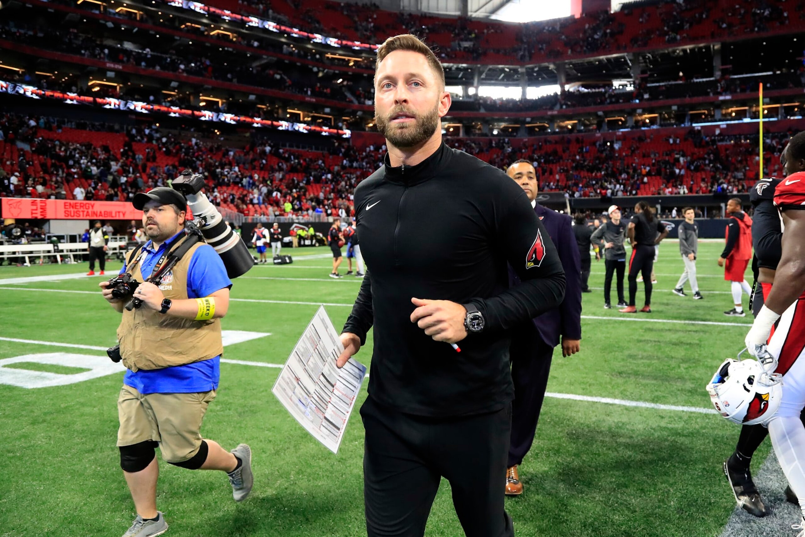 Arizona Cardinals head coach Kliff Kingsbury is among those on the hot seat. 