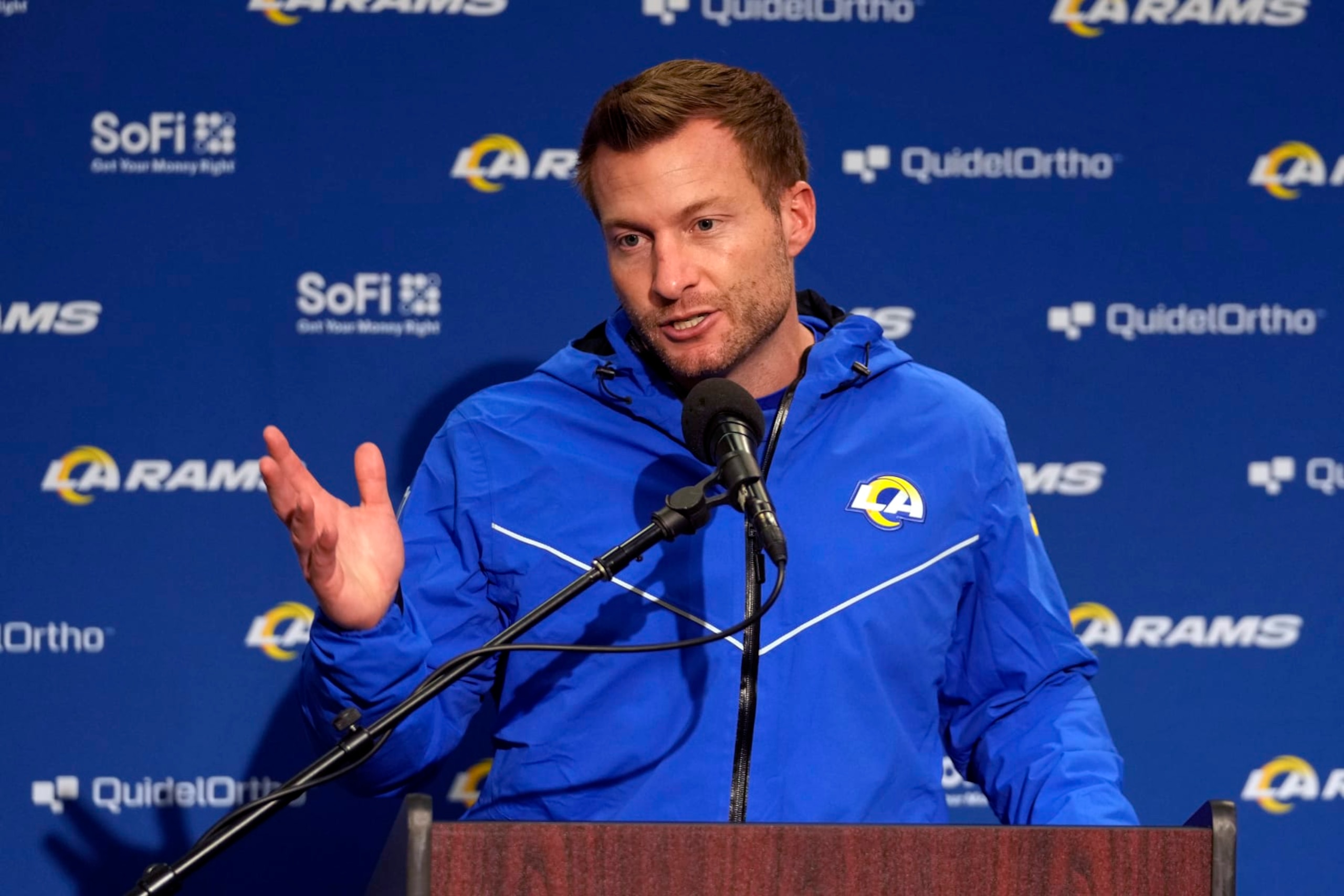 The future of Super Bowl-winning coach Sean McVay with the Rams is in doubt.