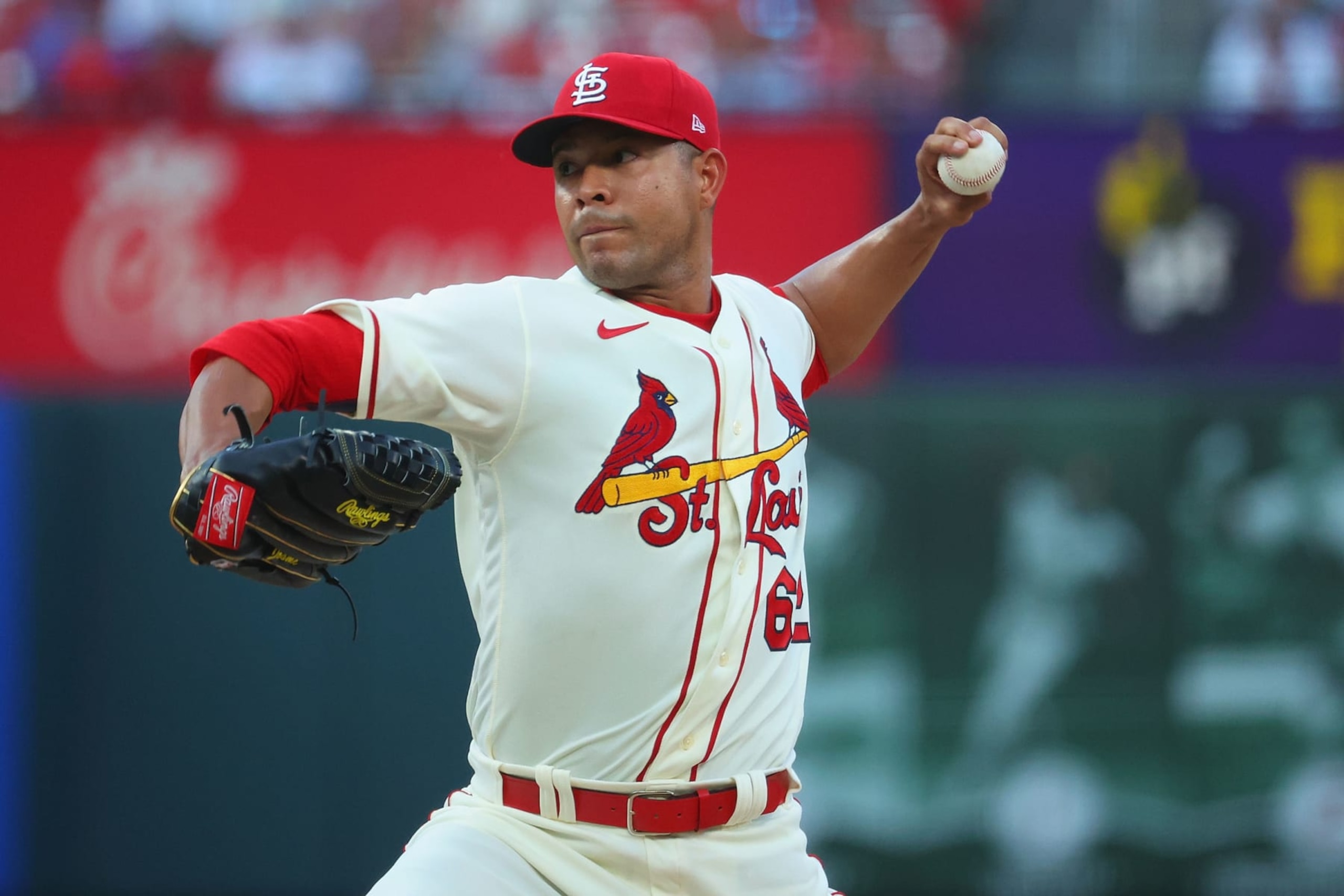 ST LOUIS, MO - SEPTEMBER 17: Jose Quintana #62 of the St. Louis Cardinals delivers a pitch against the Cincinnati Reds in the first inning during game two of a doubleheader at Busch Stadium on September 17, 2022 in St Louis, Missouri. (Photo by Dilip Vishwanat/Getty Images) ST LOUIS, MO - SEPTEMBER 17: Jose Quintana #62 of the St. Louis Cardinals delivers a pitch against the Cincinnati Reds in the first inning during game two of a doubleheader at Busch Stadium on September 17, 2022 in St Louis, Missouri. (Photo by Dilip Vishwanat/Getty Images)
