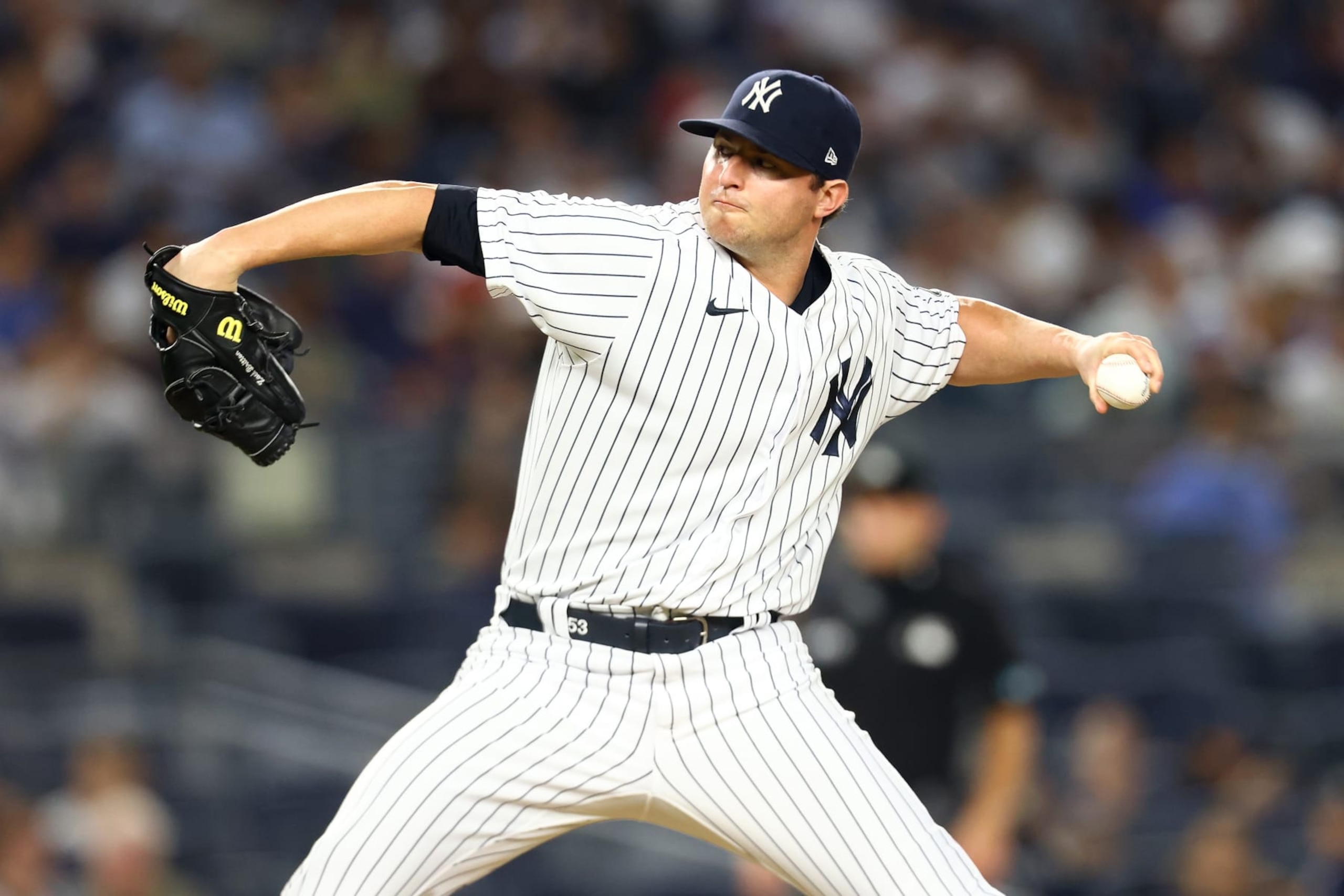 NEW YORK, NEW YORK - AUGUST 18: Zack Britton #53 of the New York Yankees in action against the Boston Red Sox at Yankee Stadium on August 18, 2021 in New York City. New York Yankees defeated the Boston Red Sox 5-2. (Photo by Mike Stobe/Getty Images) NEW YORK, NEW YORK - AUGUST 18: Zack Britton #53 of the New York Yankees in action against the Boston Red Sox at Yankee Stadium on August 18, 2021 in New York City. New York Yankees defeated the Boston Red Sox 5-2. (Photo by Mike Stobe/Getty Images)