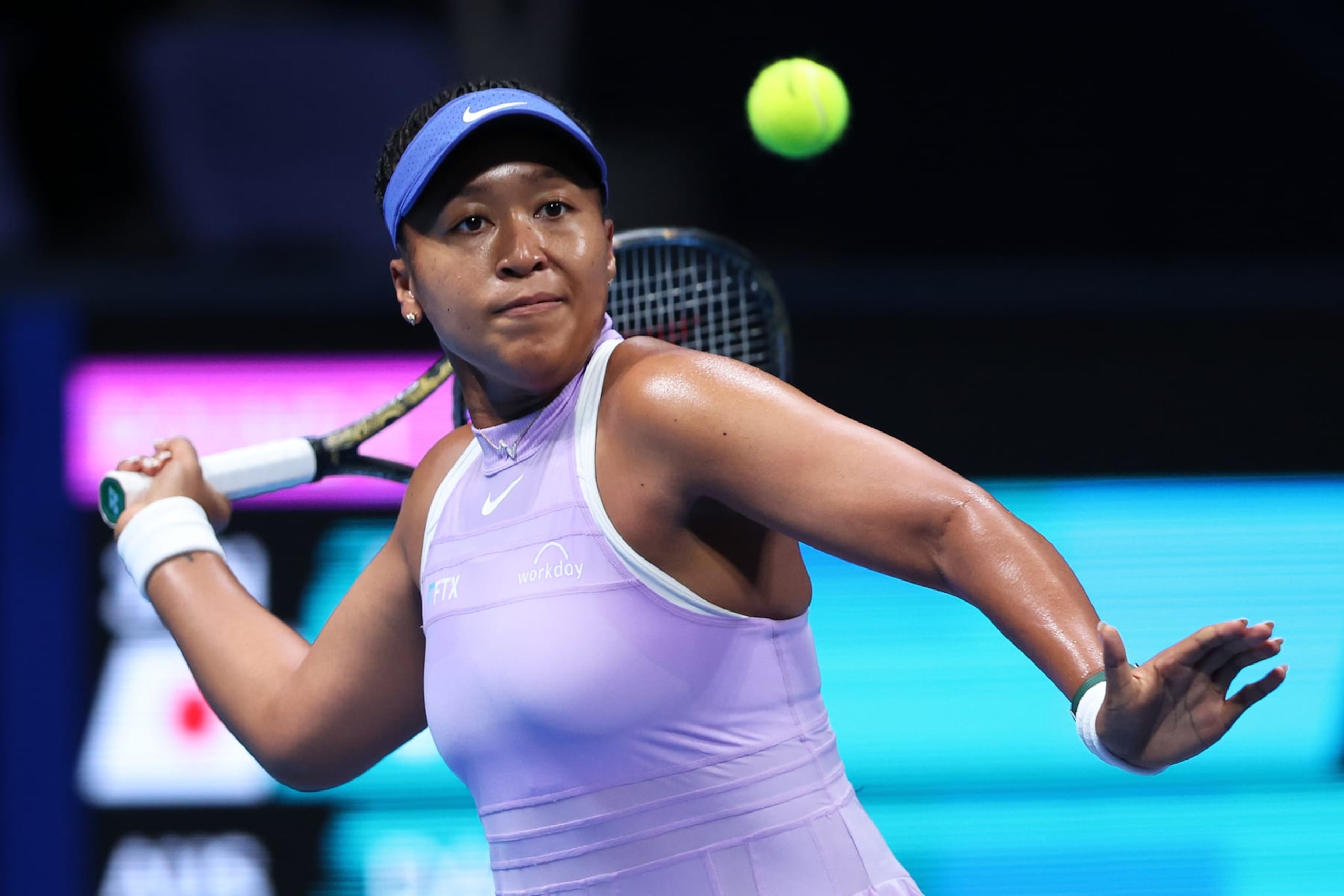 TOKYO, JAPAN - SEPTEMBER 20: Naomi Osaka of Japan plays in the Singles first round match against Daria Saville of Australia during day two of Toray Pan Pacific Open at Ariake Coliseum on September 20, 2022 in Tokyo, Japan. (Photo by Kiyoshi Ota/Getty Images) TOKYO, JAPAN - SEPTEMBER 20: Naomi Osaka of Japan plays in the Singles first round match against Daria Saville of Australia during day two of Toray Pan Pacific Open at Ariake Coliseum on September 20, 2022 in Tokyo, Japan. (Photo by Kiyoshi Ota/Getty Images)