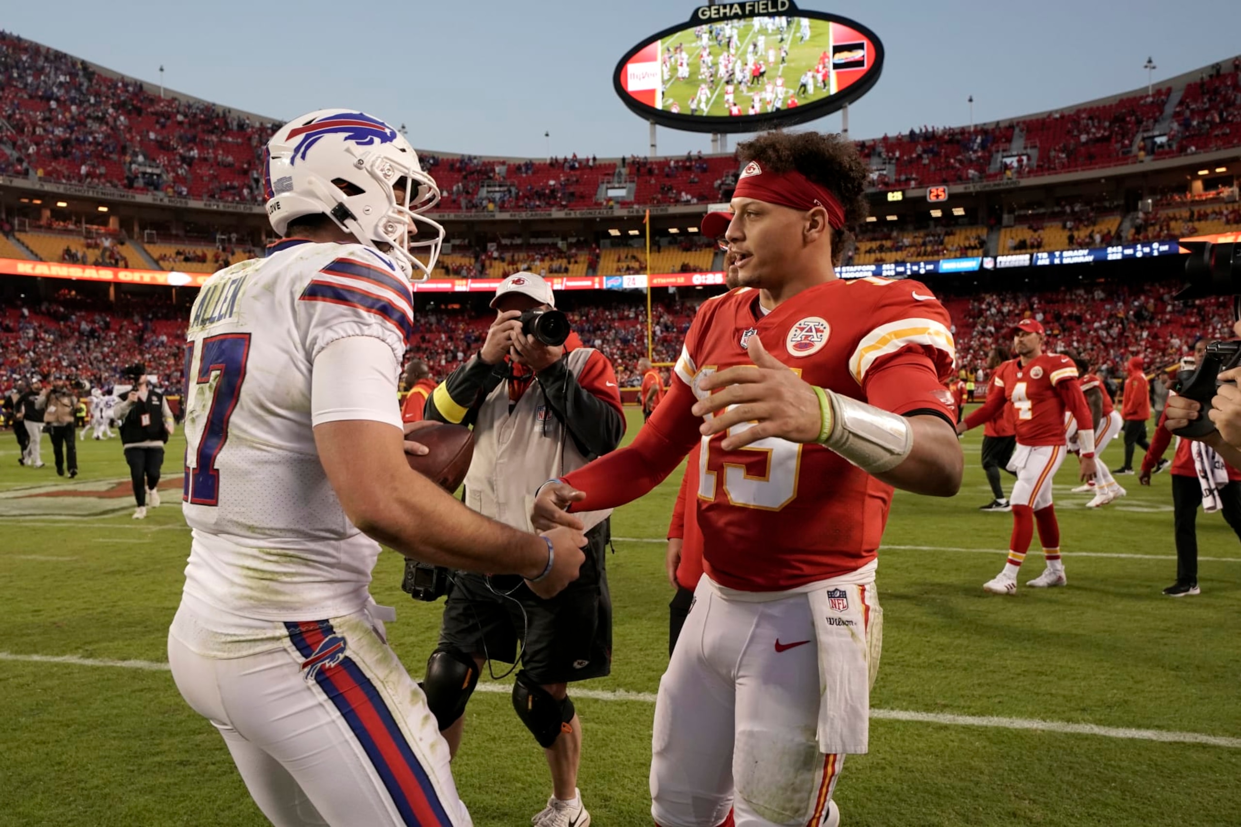 Josh Allen and Patrick Mahomes Josh Allen and Patrick Mahomes