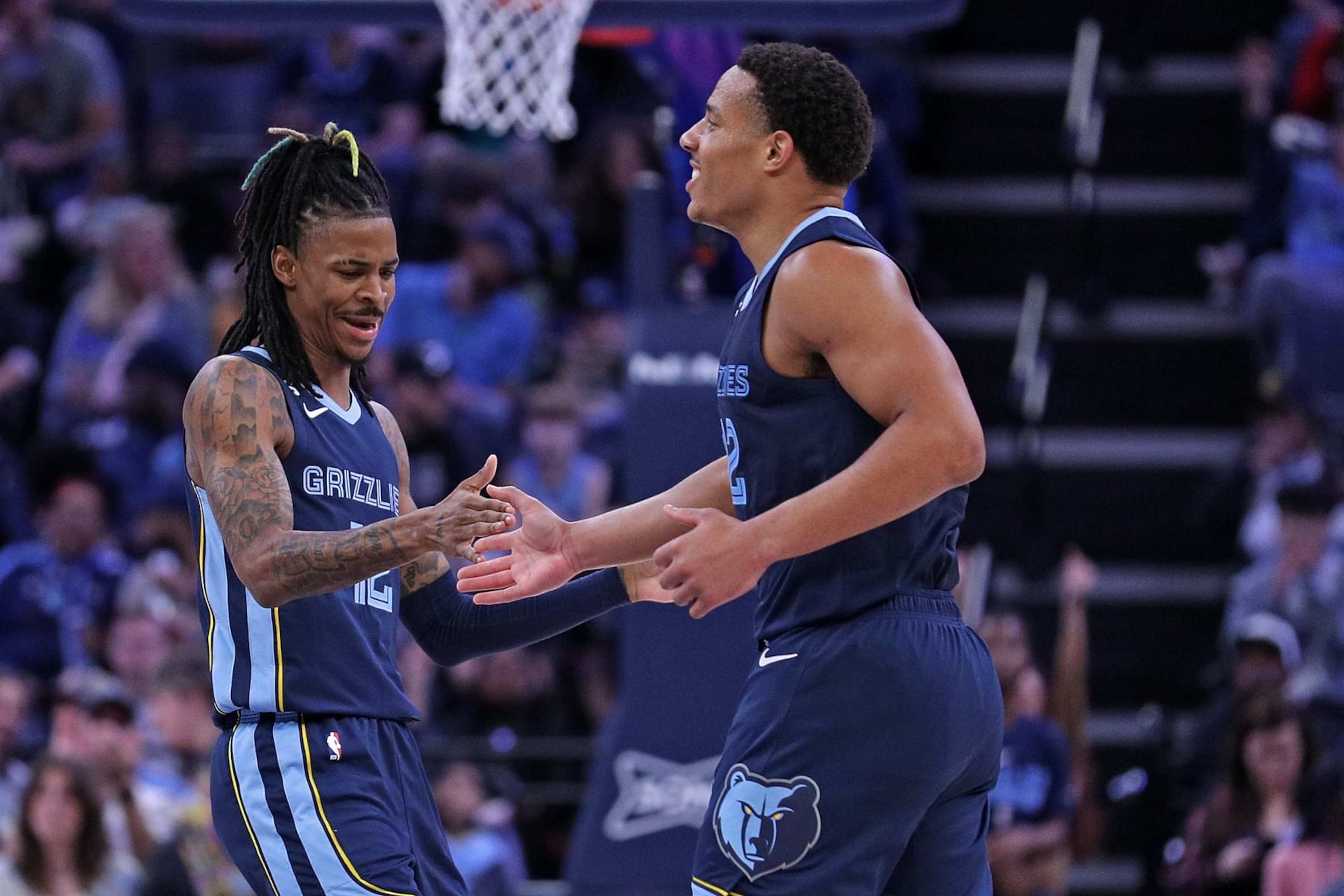 Ja Morant and Desmond Bane Ja Morant and Desmond Bane