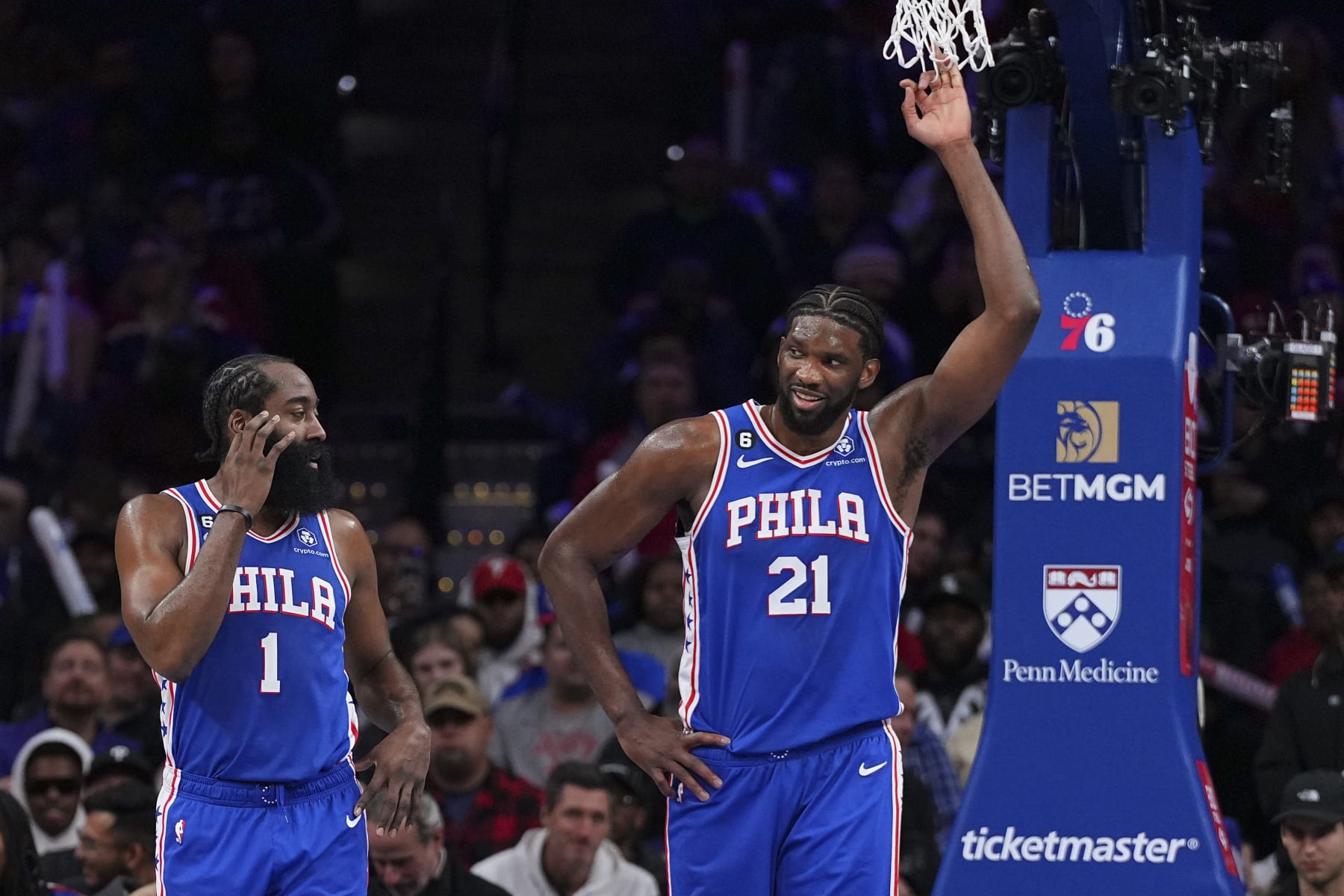 James Harden and Joel Embiid