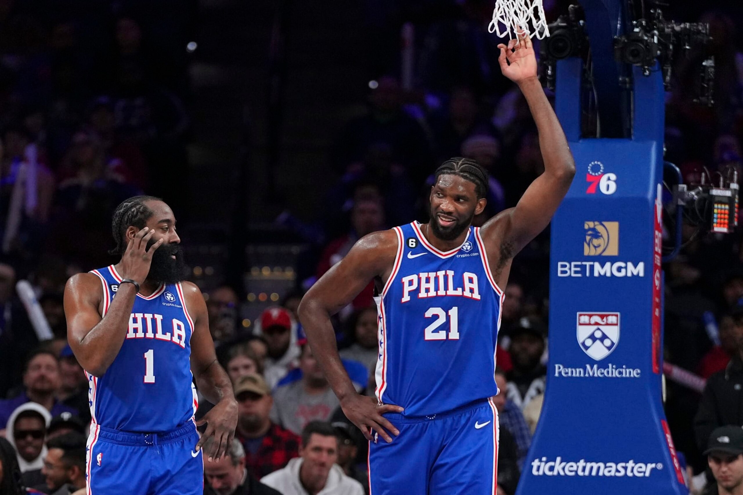 James Harden and Joel Embiid
