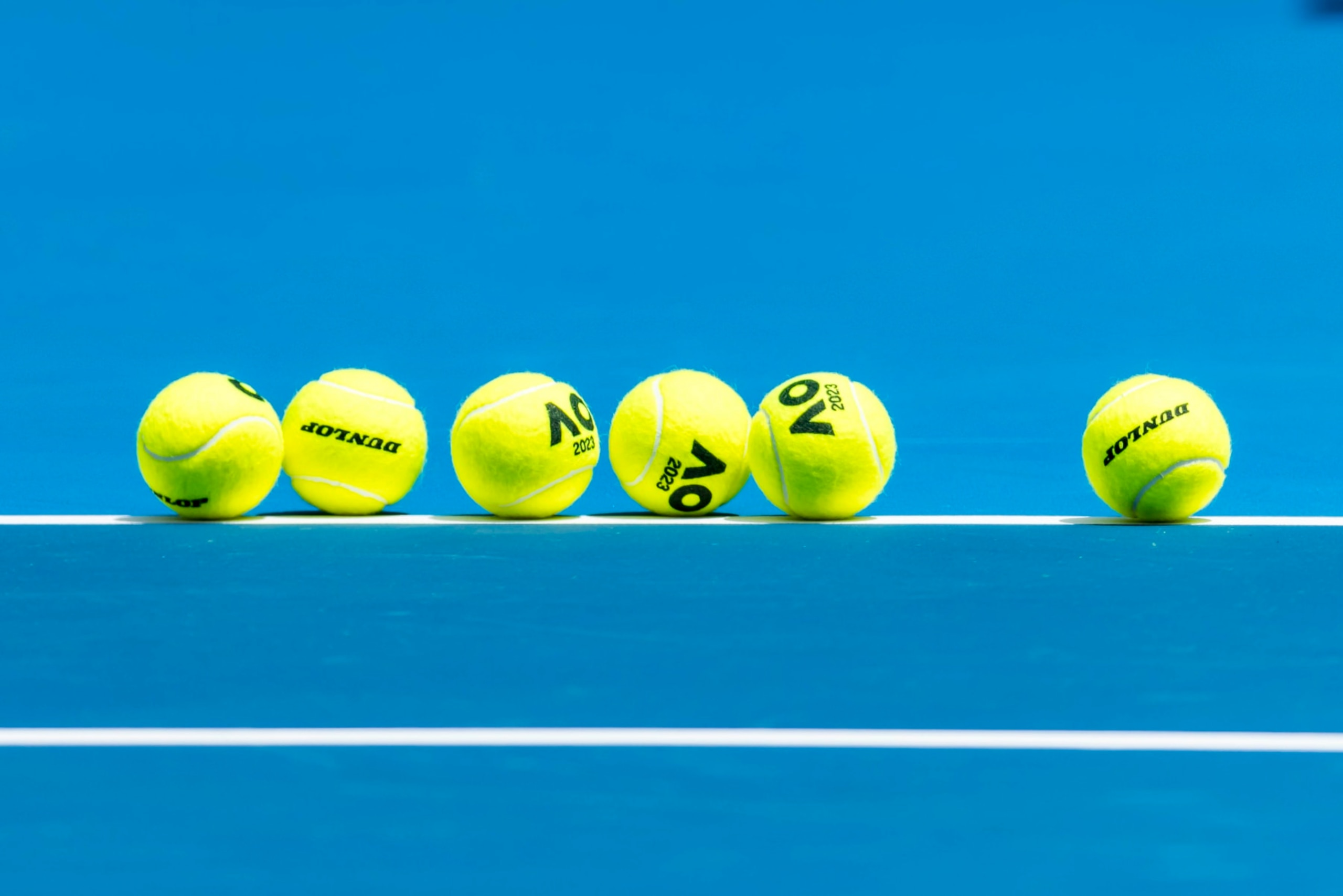 MELBOURNE, VIC - JANUARY 16: New Balls are prepared for a match during Round 1 of the 2023 Australian Open on January 16 2023, at Melbourne Park in Melbourne, Australia. (Photo by Jason Heidrich/Icon Sportswire via Getty Images) MELBOURNE, VIC - JANUARY 16: New Balls are prepared for a match during Round 1 of the 2023 Australian Open on January 16 2023, at Melbourne Park in Melbourne, Australia. (Photo by Jason Heidrich/Icon Sportswire via Getty Images)