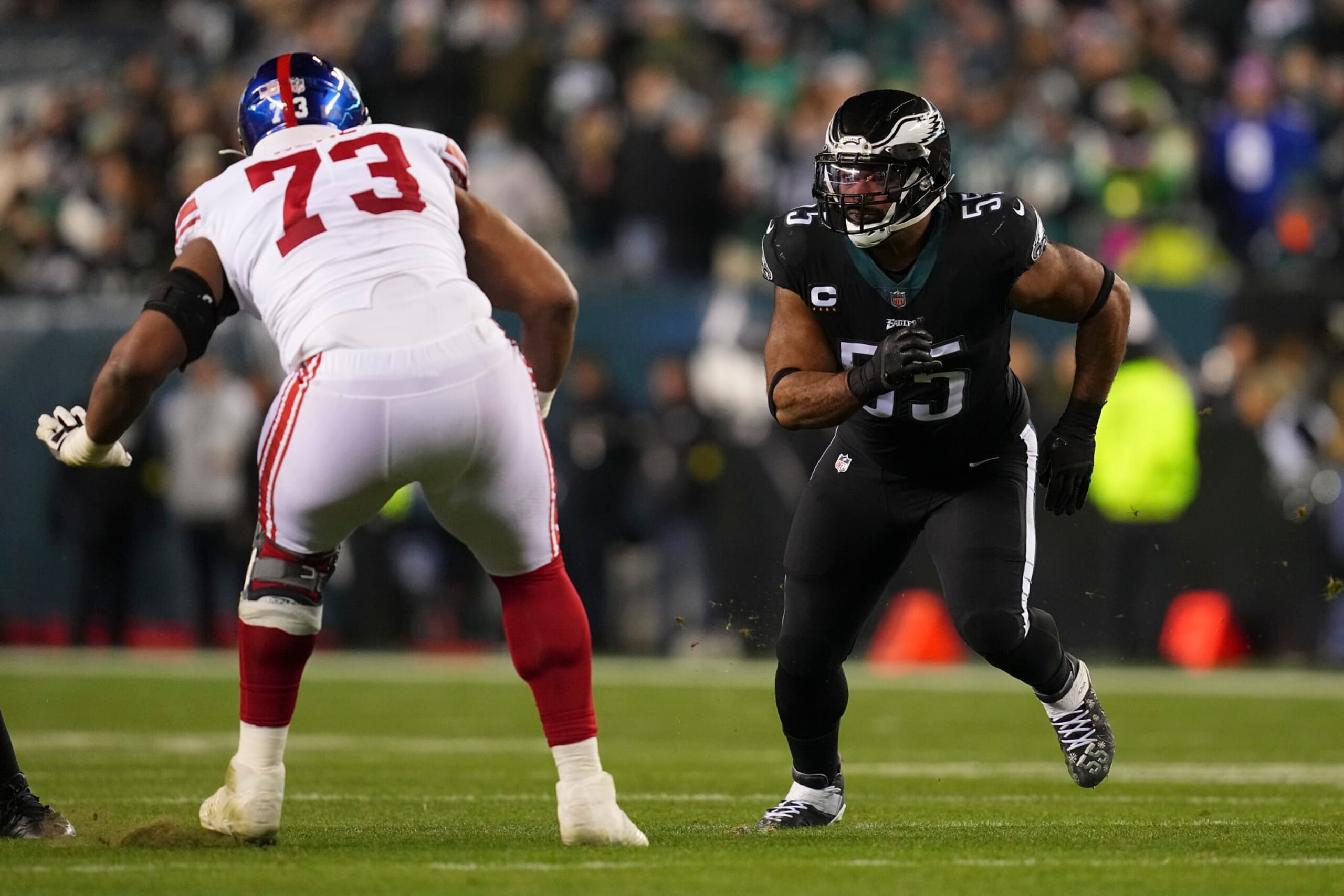 Brandon Graham and Co. can make Evan Neal's day difficult. 