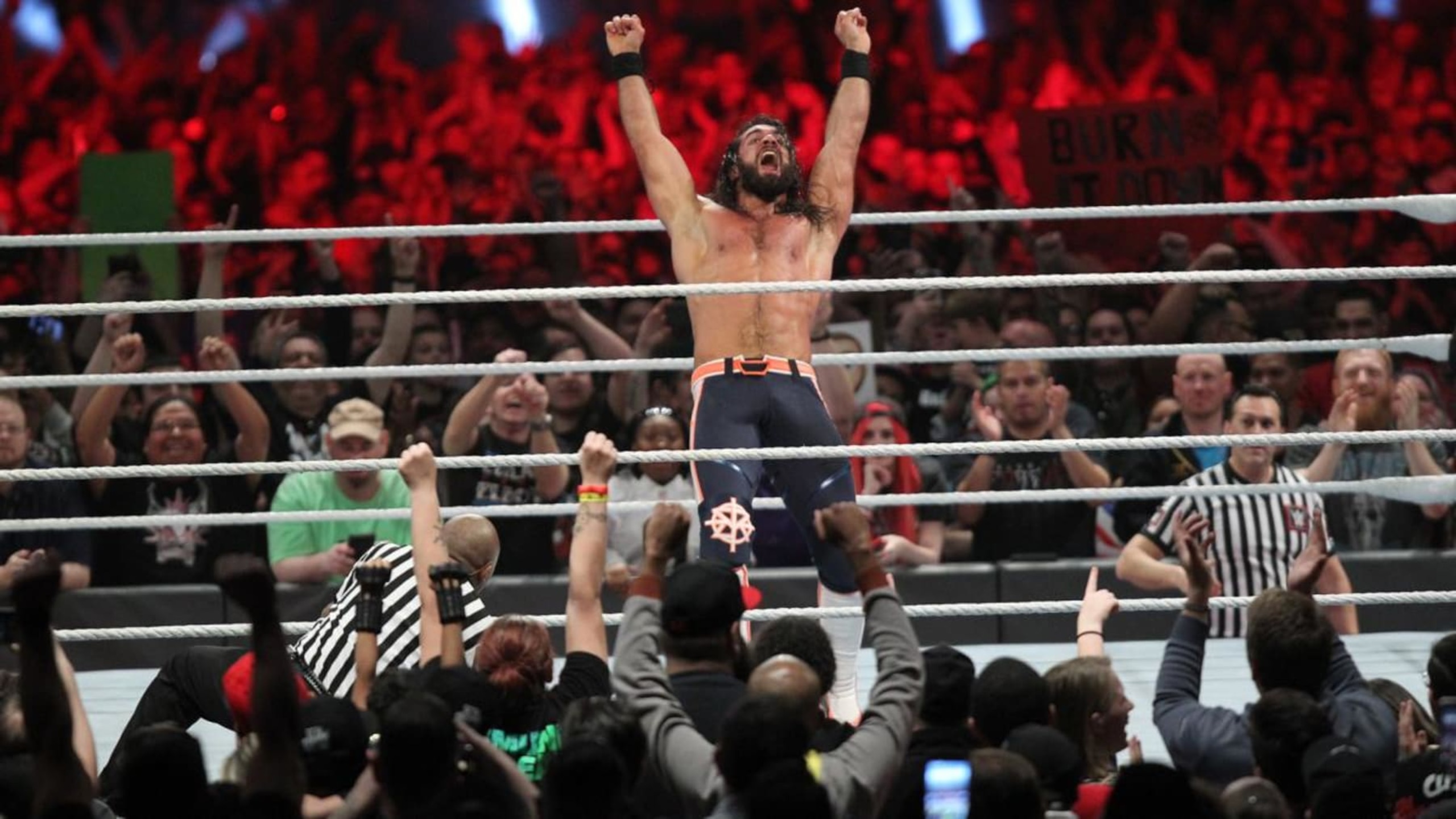 Seth Rollins won the 2019 men's Rumble match and then the Universal Championship at WrestleMania.