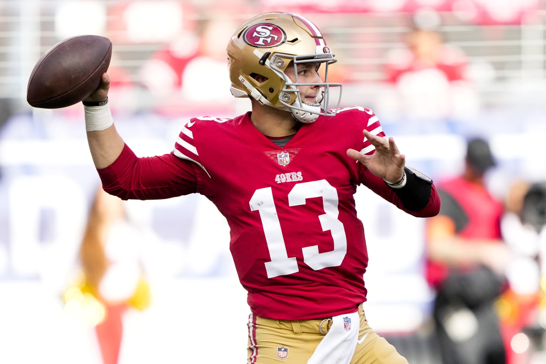 Brock Purdy will face a tough test against the Dallas Cowboys defense. 