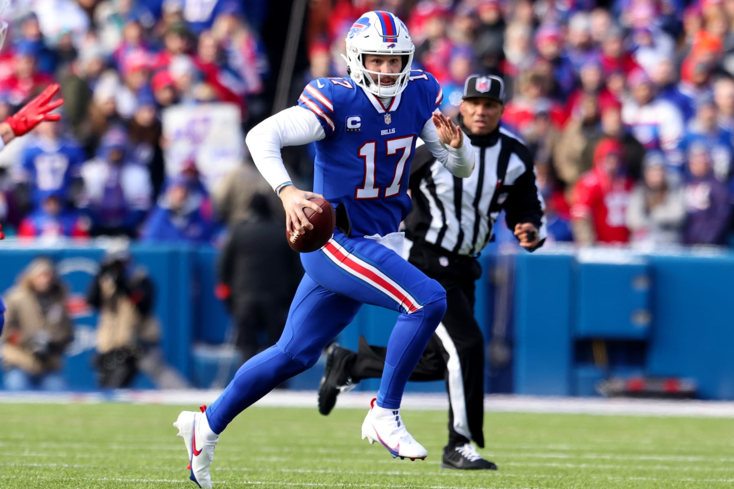 Josh Allen has not always protected the football this season. 