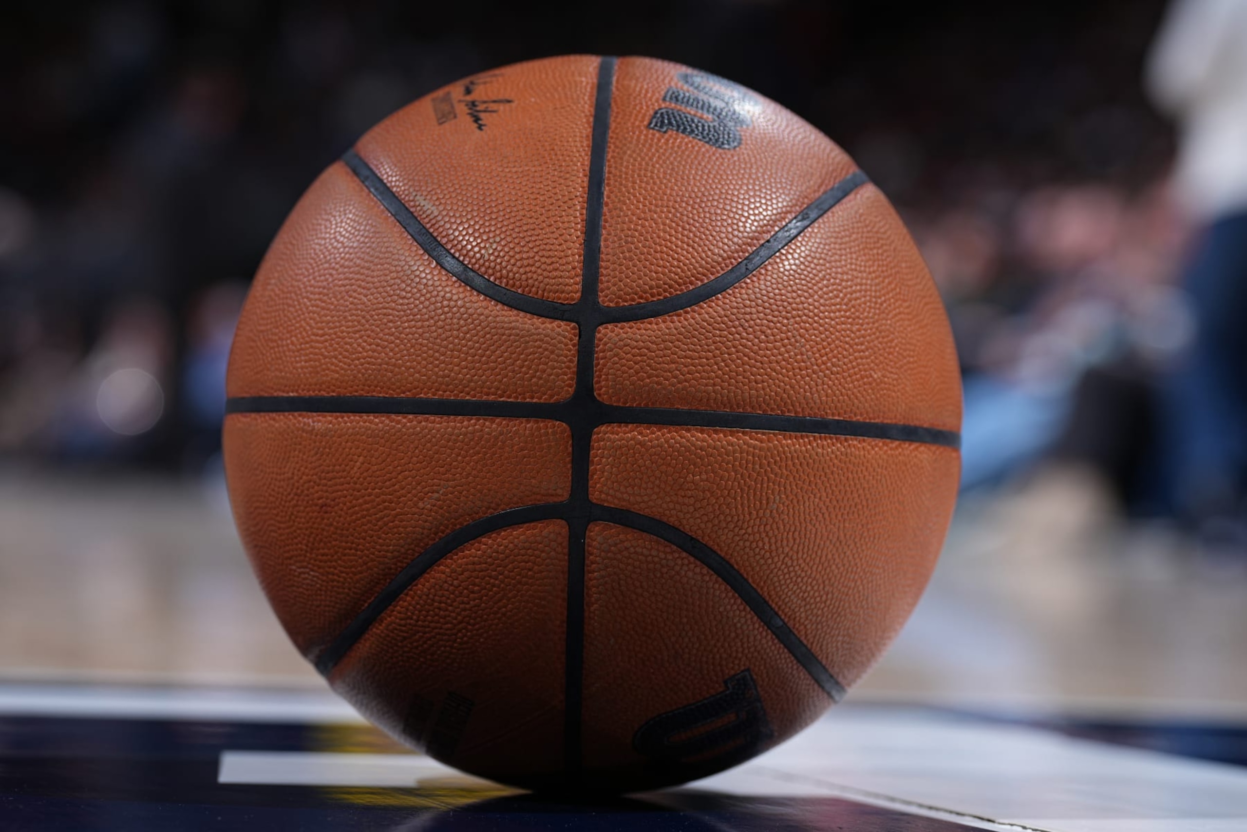 DENVER, CO - DECEMBER 14: A generic basketball photo of the Official Wilson basketball during the game between the Washington Wizards and the Denver Nuggets on December 14, 2022 at the Ball Arena in Denver, Colorado. NOTE TO USER: User expressly acknowledges and agrees that, by downloading and/or using this Photograph, user is consenting to the terms and conditions of the Getty Images License Agreement. Mandatory Copyright Notice: Copyright 2022 NBAE (Photo by Garrett Ellwood/NBAE via Getty Images) DENVER, CO - DECEMBER 14: A generic basketball photo of the Official Wilson basketball during the game between the Washington Wizards and the Denver Nuggets on December 14, 2022 at the Ball Arena in Denver, Colorado. NOTE TO USER: User expressly acknowledges and agrees that, by downloading and/or using this Photograph, user is consenting to the terms and conditions of the Getty Images License Agreement. Mandatory Copyright Notice: Copyright 2022 NBAE (Photo by Garrett Ellwood/NBAE via Getty Images)