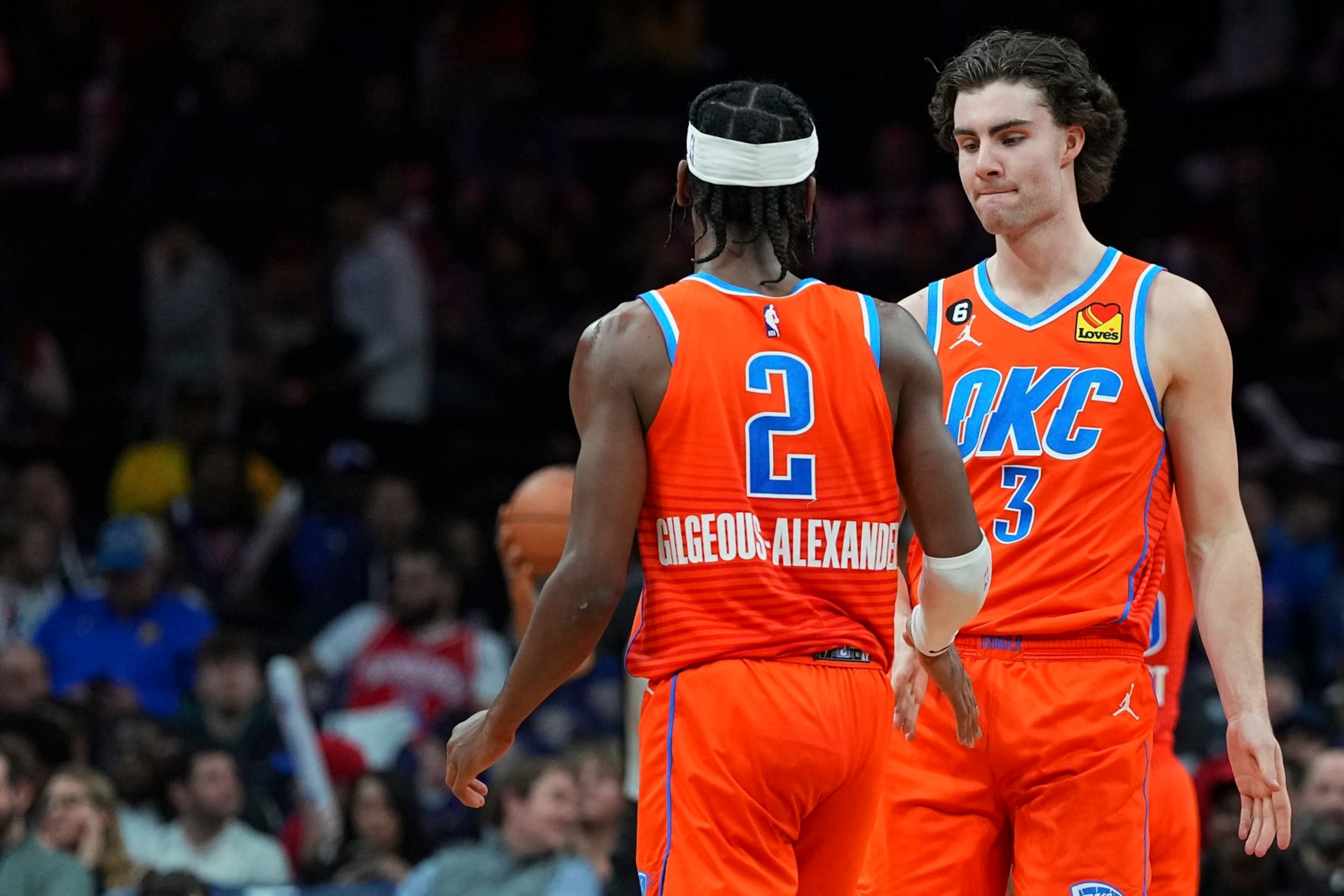 Shai Gilgeous-Alexander and Josh Giddey Shai Gilgeous-Alexander and Josh Giddey