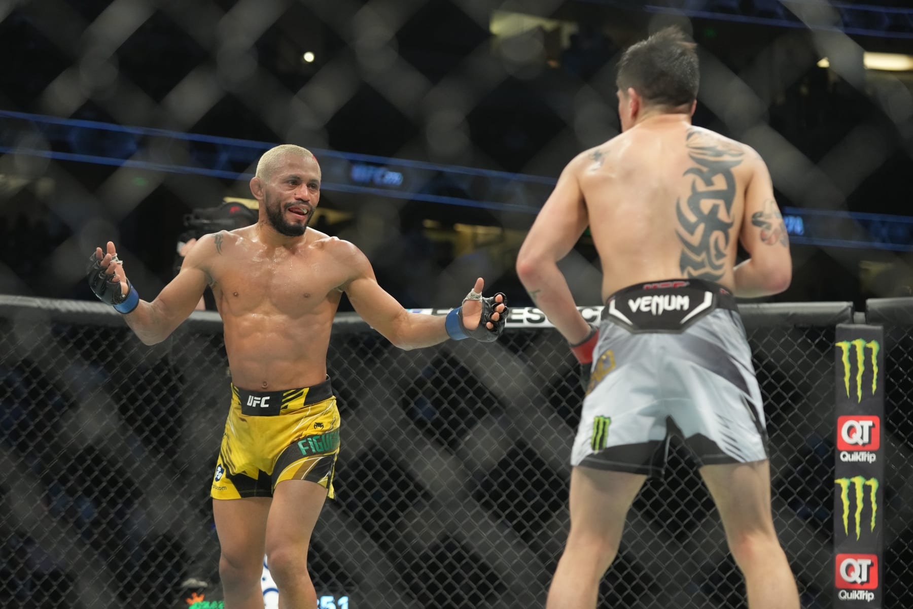 Deiveson Figueiredo will meet Brandon Moreno in the cage for the fourth time. 