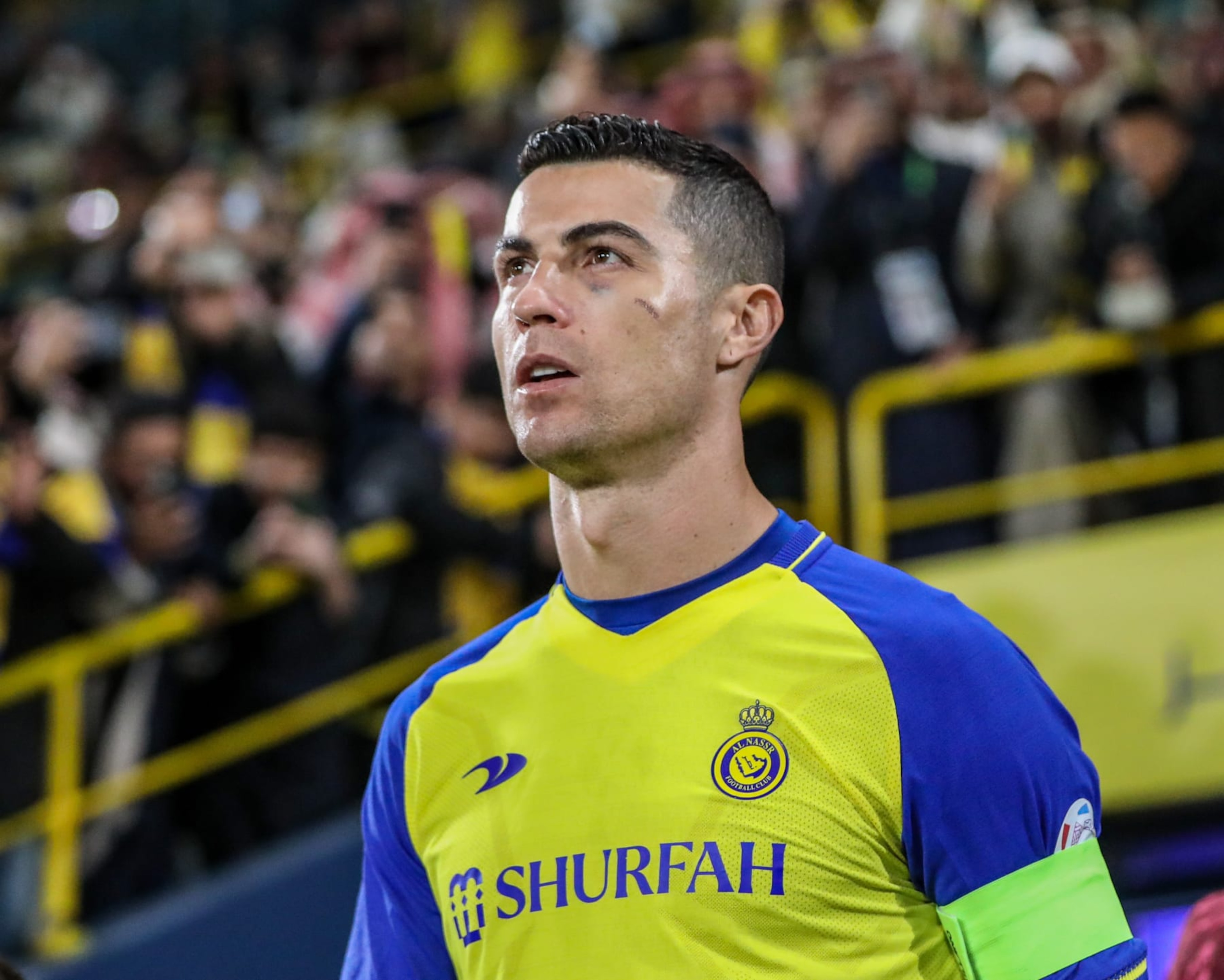 RIYADH, SAUDI ARABIA - JANUARY 22: Cristiano Ronaldo of Al Nassr is seen during the Saudi Pro League match between Al Nassr and Al Ettifaq at Mrsool Park in Riyadh, Saudi Arabia on January 22, 2023. (Photo by Stringer/Anadolu Agency via Getty Images) RIYADH, SAUDI ARABIA - JANUARY 22: Cristiano Ronaldo of Al Nassr is seen during the Saudi Pro League match between Al Nassr and Al Ettifaq at Mrsool Park in Riyadh, Saudi Arabia on January 22, 2023. (Photo by Stringer/Anadolu Agency via Getty Images)