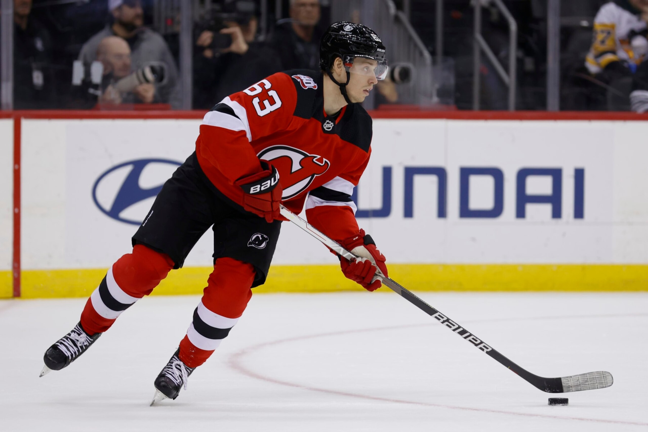New Jersey Devils winger Jesper Bratt New Jersey Devils winger Jesper Bratt