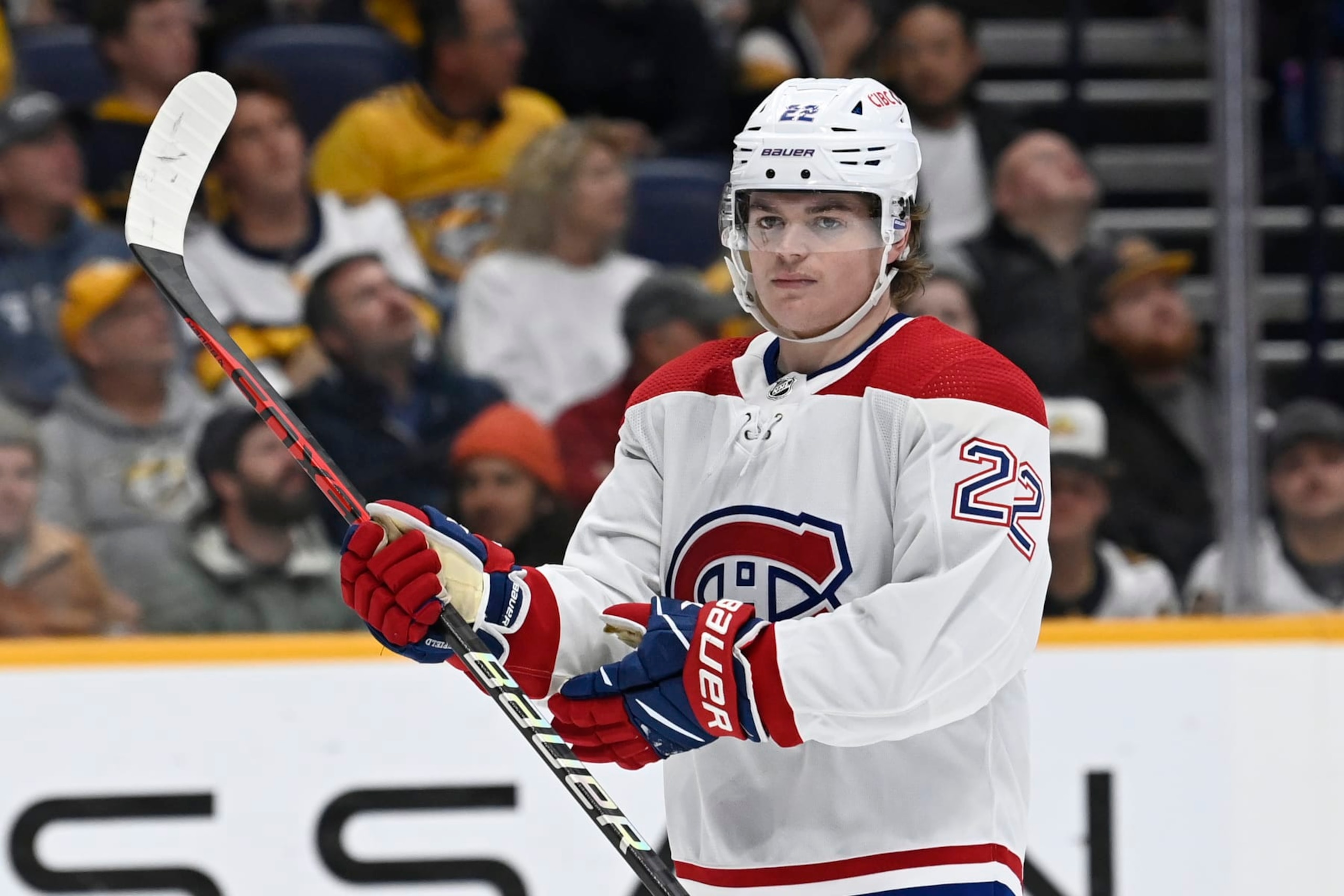 Montreal Canadiens winger Cole Caufield Montreal Canadiens winger Cole Caufield