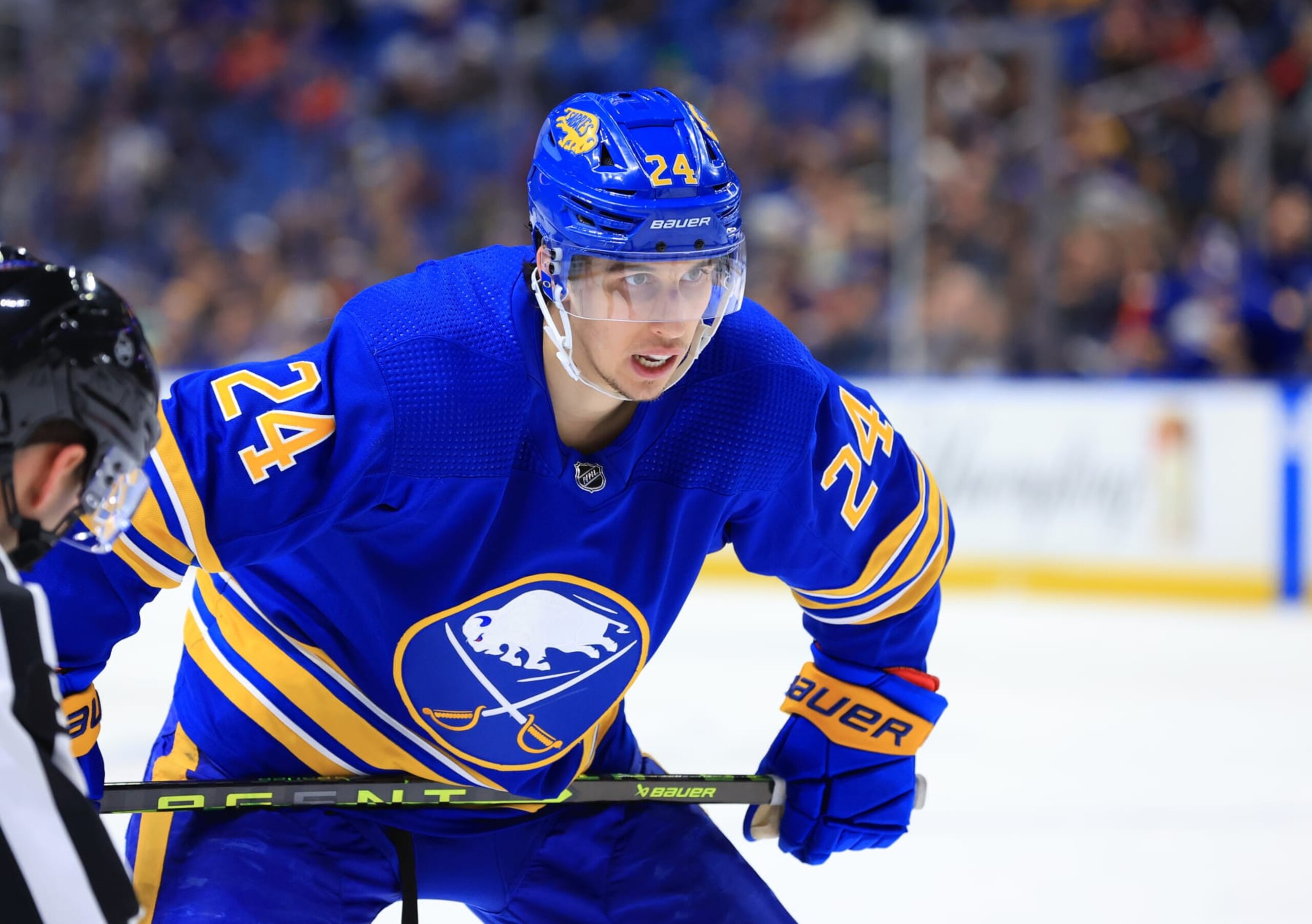 Buffalo Sabres center Dylan Cozens Buffalo Sabres center Dylan Cozens