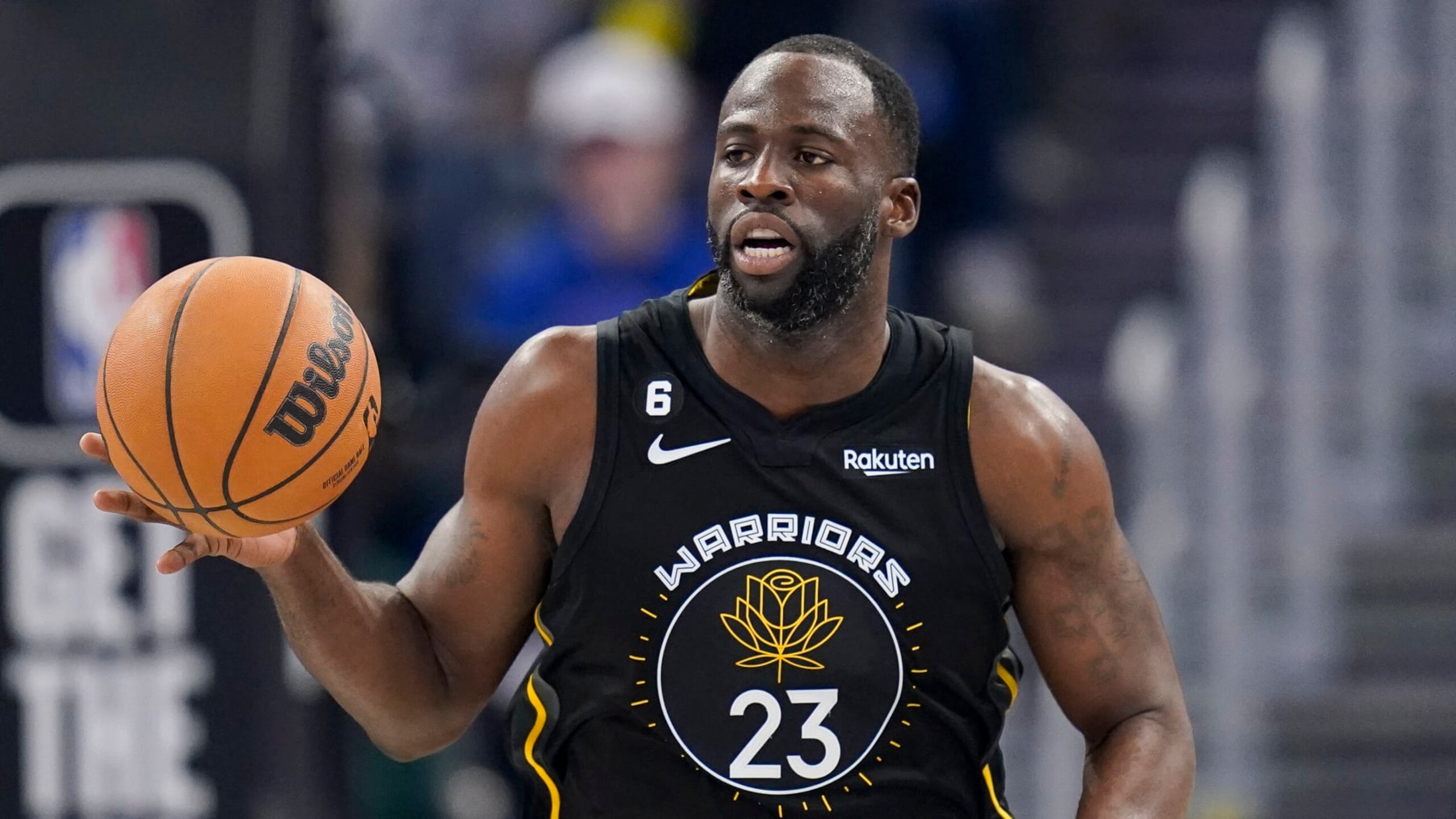 Golden State Warriors forward Draymond Green against the Phoenix Suns during the first half of an NBA basketball game in San Francisco, Tuesday, Jan. 10, 2023. (AP Photo/Godofredo A. Vásquez) Golden State Warriors forward Draymond Green against the Phoenix Suns during the first half of an NBA basketball game in San Francisco, Tuesday, Jan. 10, 2023. (AP Photo/Godofredo A. Vásquez)