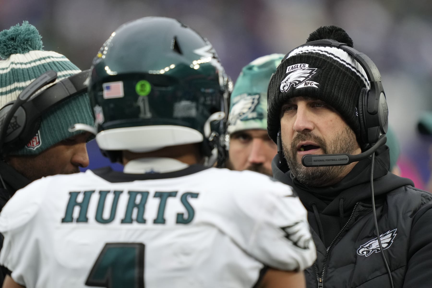 Jalen Hurts and Nick Sirianni