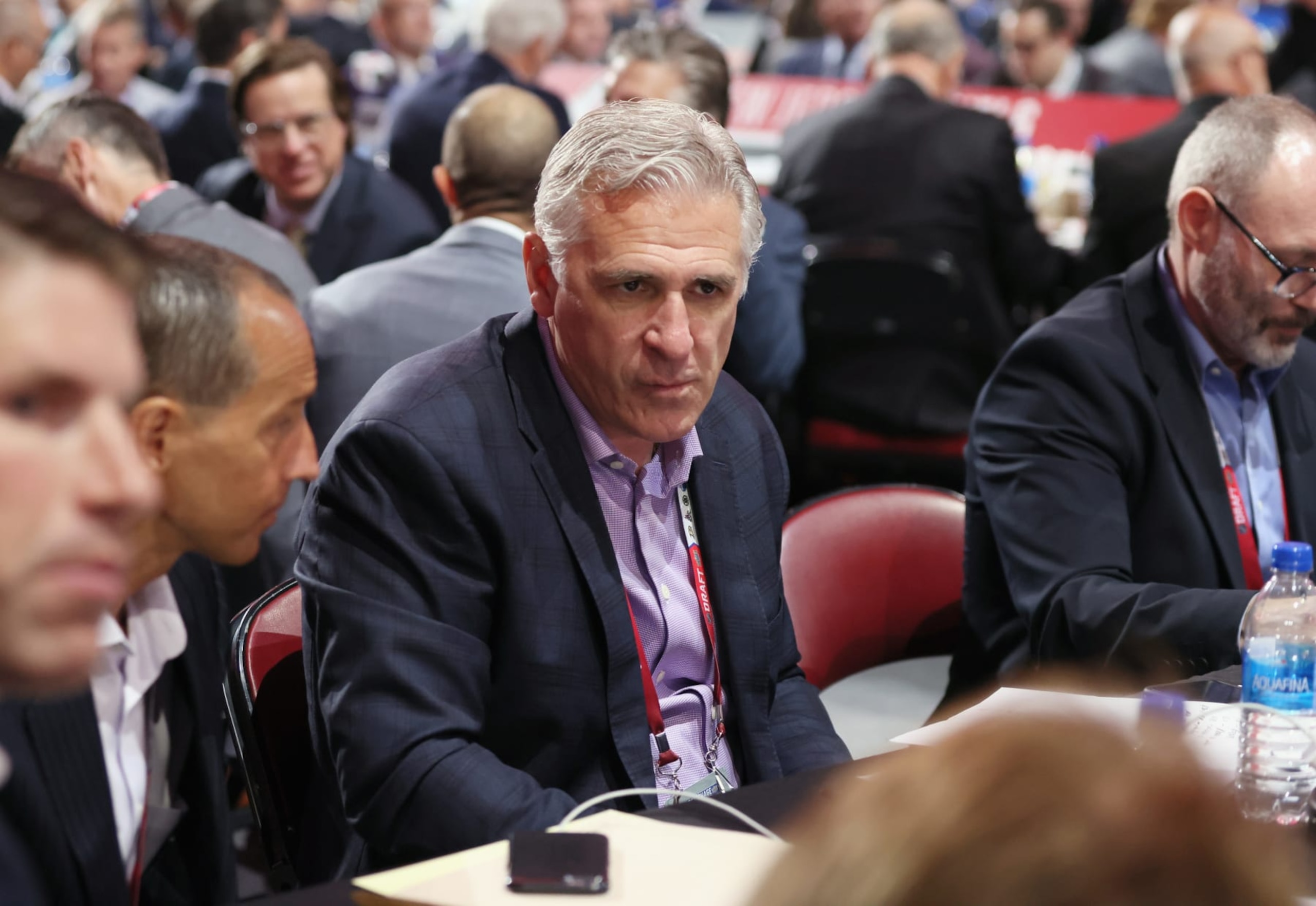 MONTREAL, QUEBEC - JULY 08: Ron Francis of the Seattle Kraken attends the 2022 NHL Draft at the Bell Centre on July 08, 2022 in Montreal, Quebec. (Photo by Bruce Bennett/Getty Images)