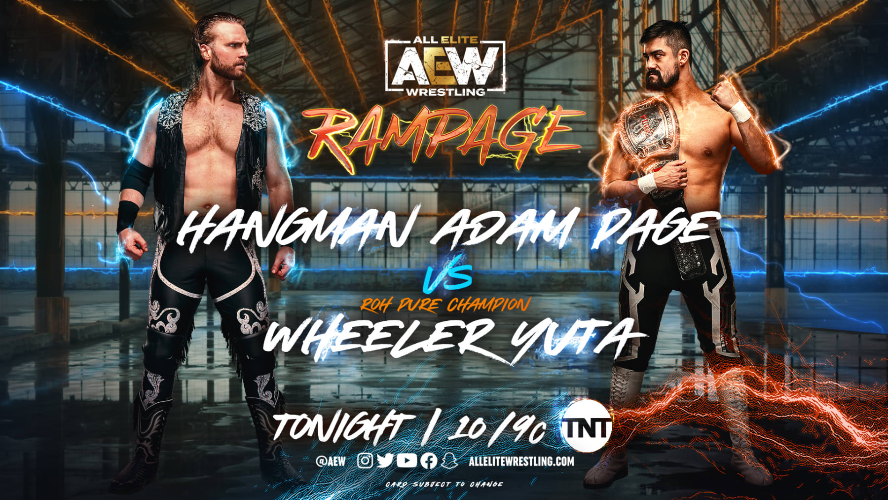 Adam Page and Wheeler Yuta. Adam Page and Wheeler Yuta.