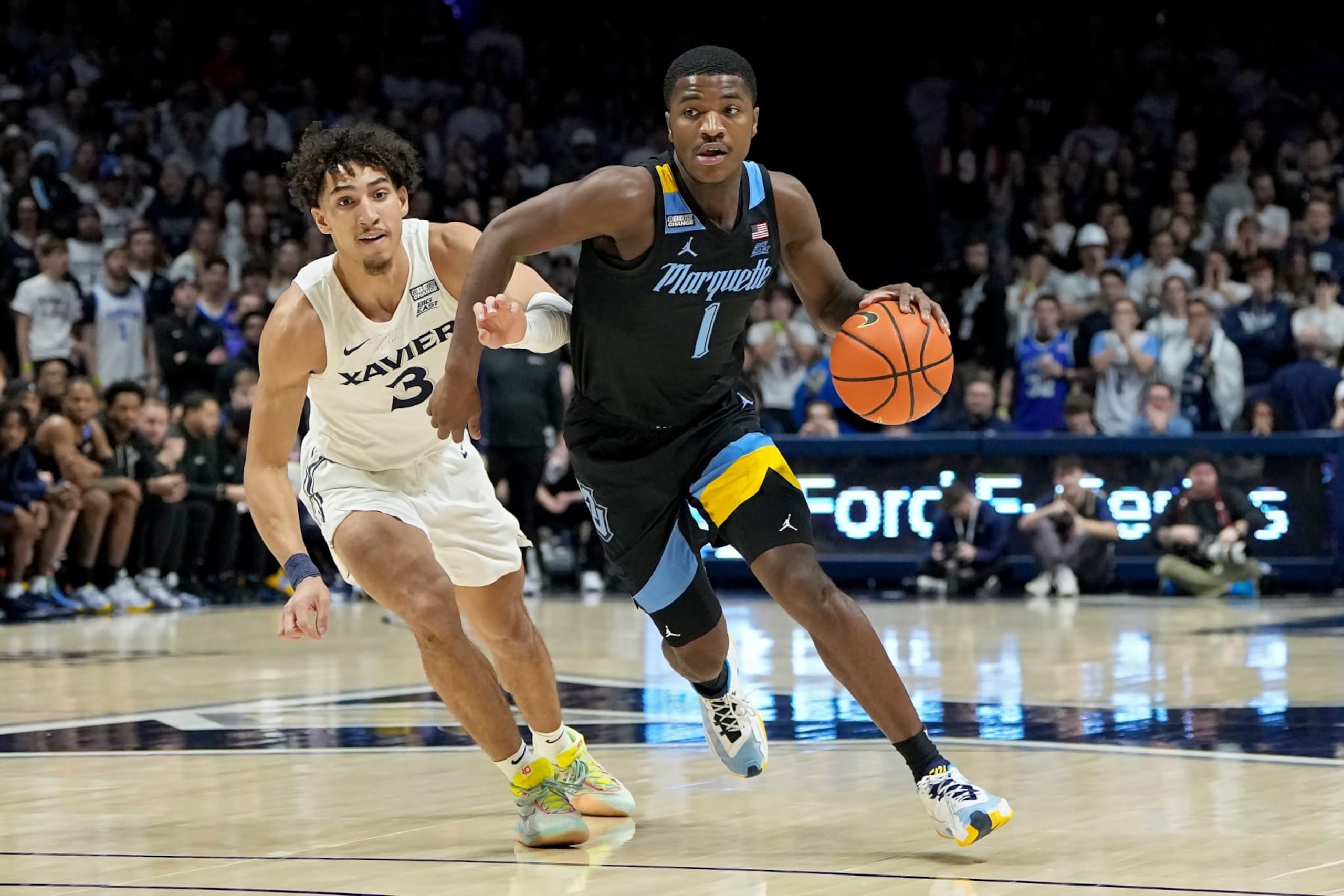 Marquette's Kam Jones and Xavier's Colby Jones Marquette's Kam Jones and Xavier's Colby Jones