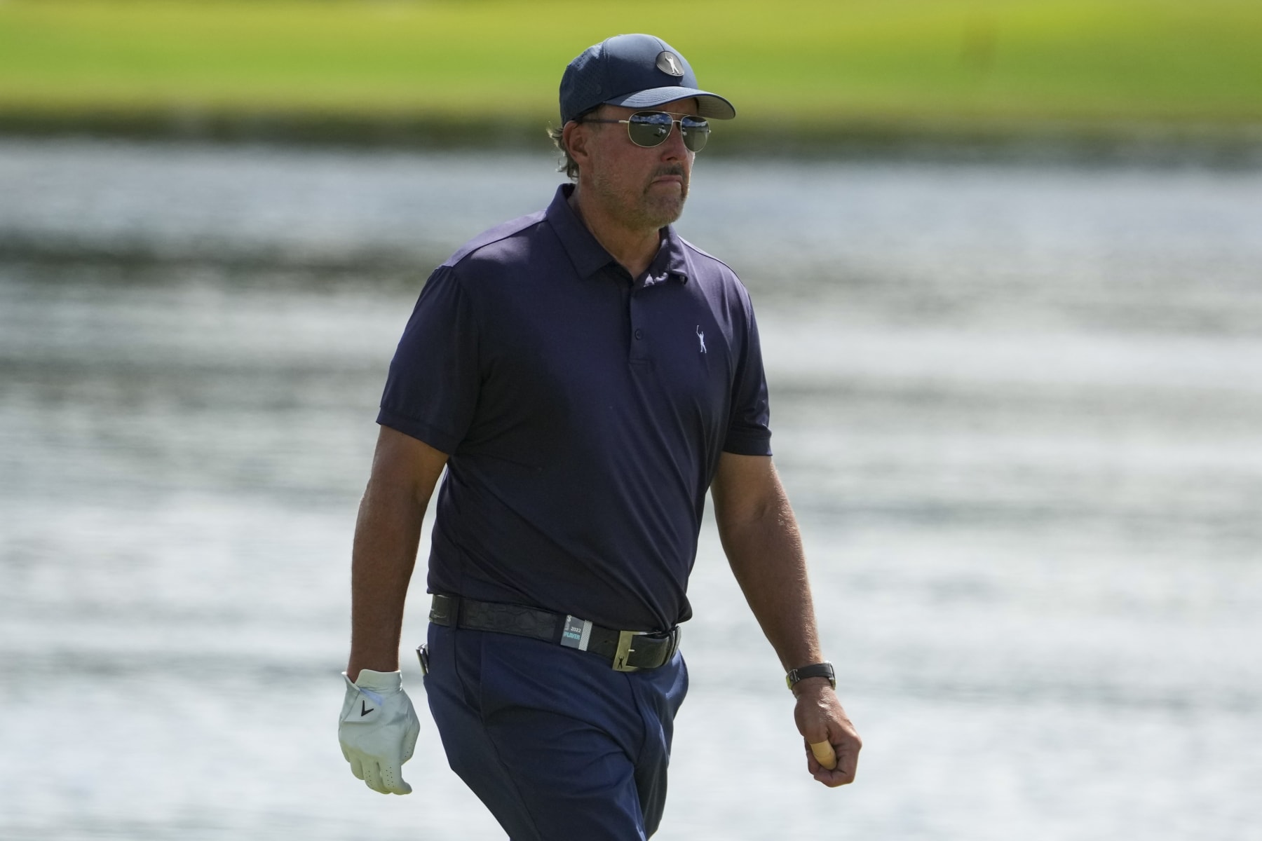DORAL, FL - OCTOBER 28: Team Captain Phil Mickelson of Hy Flyers GC walks the fairway on the ninth hole during the quarterfinals of the LIV Golf Invitational - Miami at Trump National Doral Miami on October 28, 2022 in Doral, Florida. (Photo by Eric Espada/Getty Images)