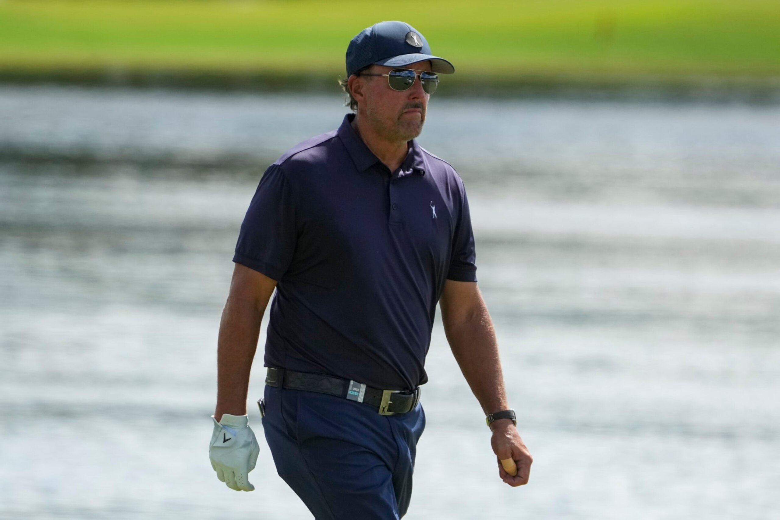 DORAL, FL - OCTOBER 28: Team Captain Phil Mickelson of Hy Flyers GC walks the fairway on the ninth hole during the quarterfinals of the LIV Golf Invitational - Miami at Trump National Doral Miami on October 28, 2022 in Doral, Florida. (Photo by Eric Espada/Getty Images)