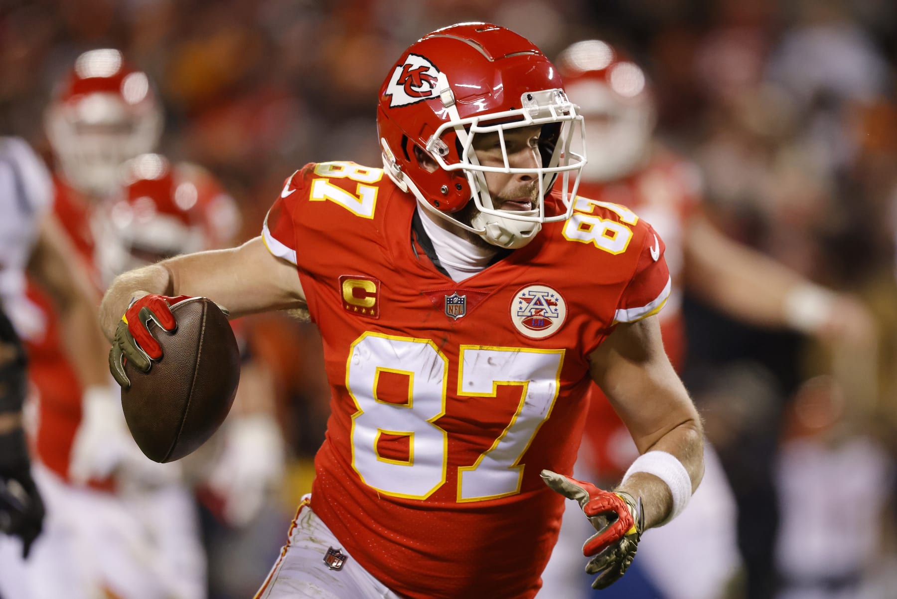 Travis Kelce's Kansas City Chiefs are slight underdogs against the Philadelphia Eagles. 