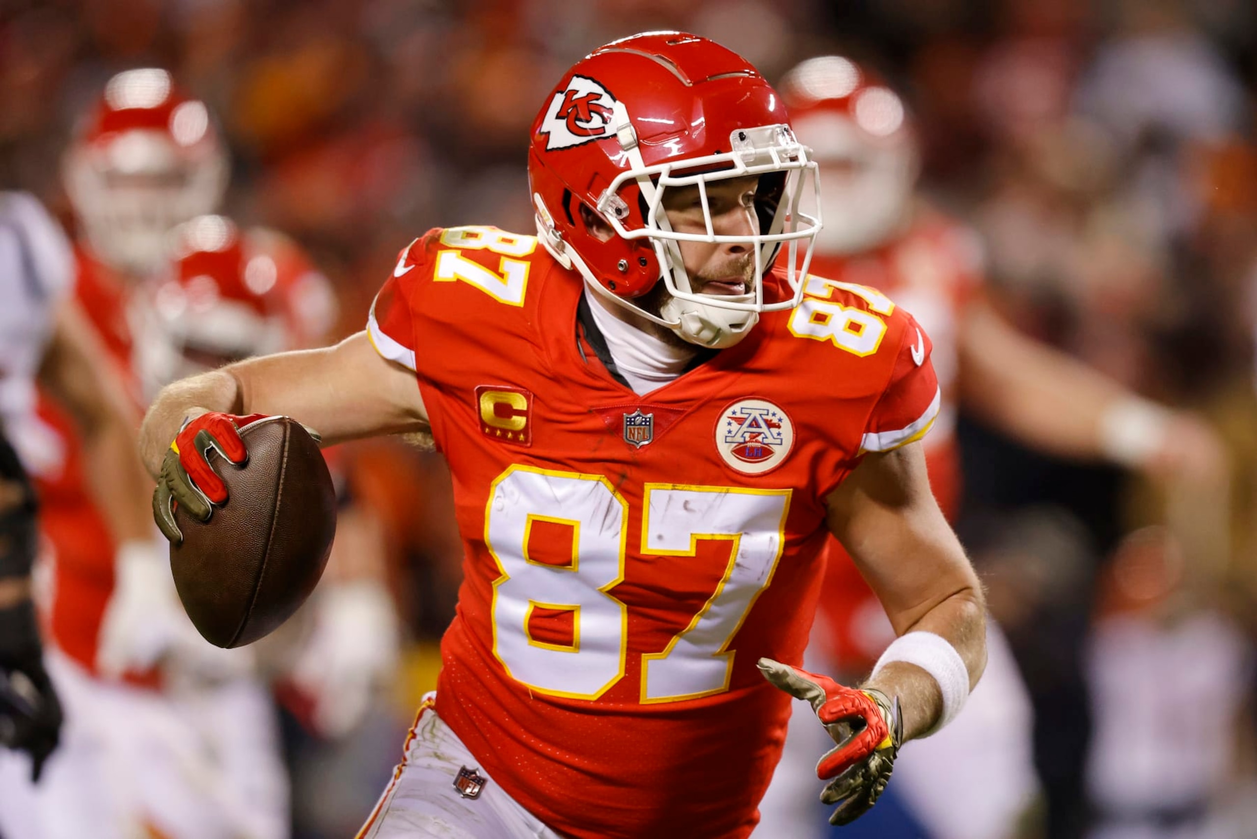 Travis Kelce's Kansas City Chiefs are slight underdogs against the Philadelphia Eagles. 