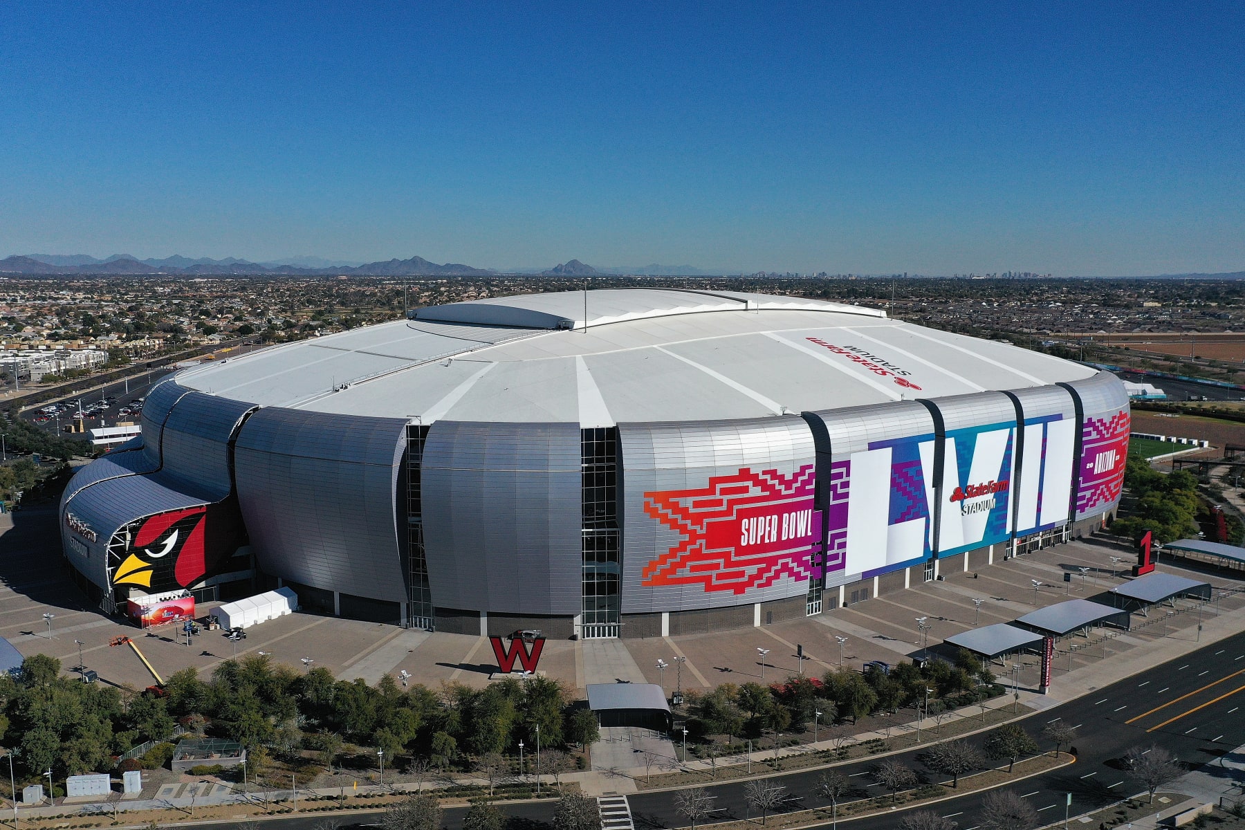 State Farm Stadium is ready to host the Super Bowl.