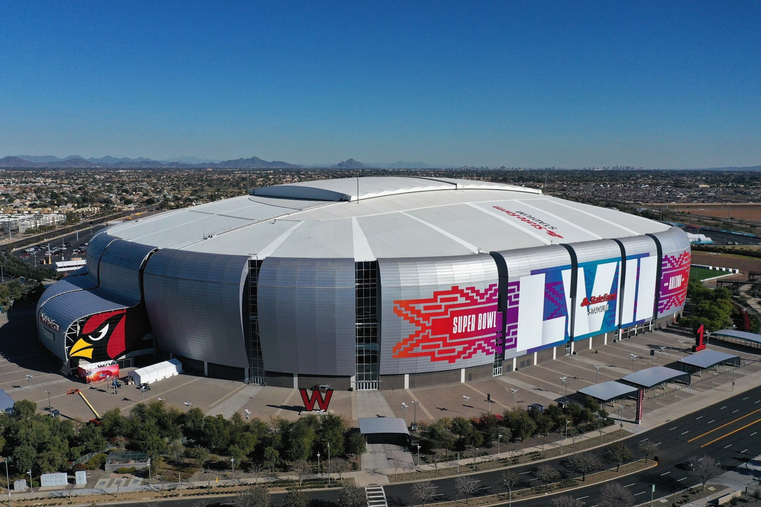State Farm Stadium is ready to host the Super Bowl.