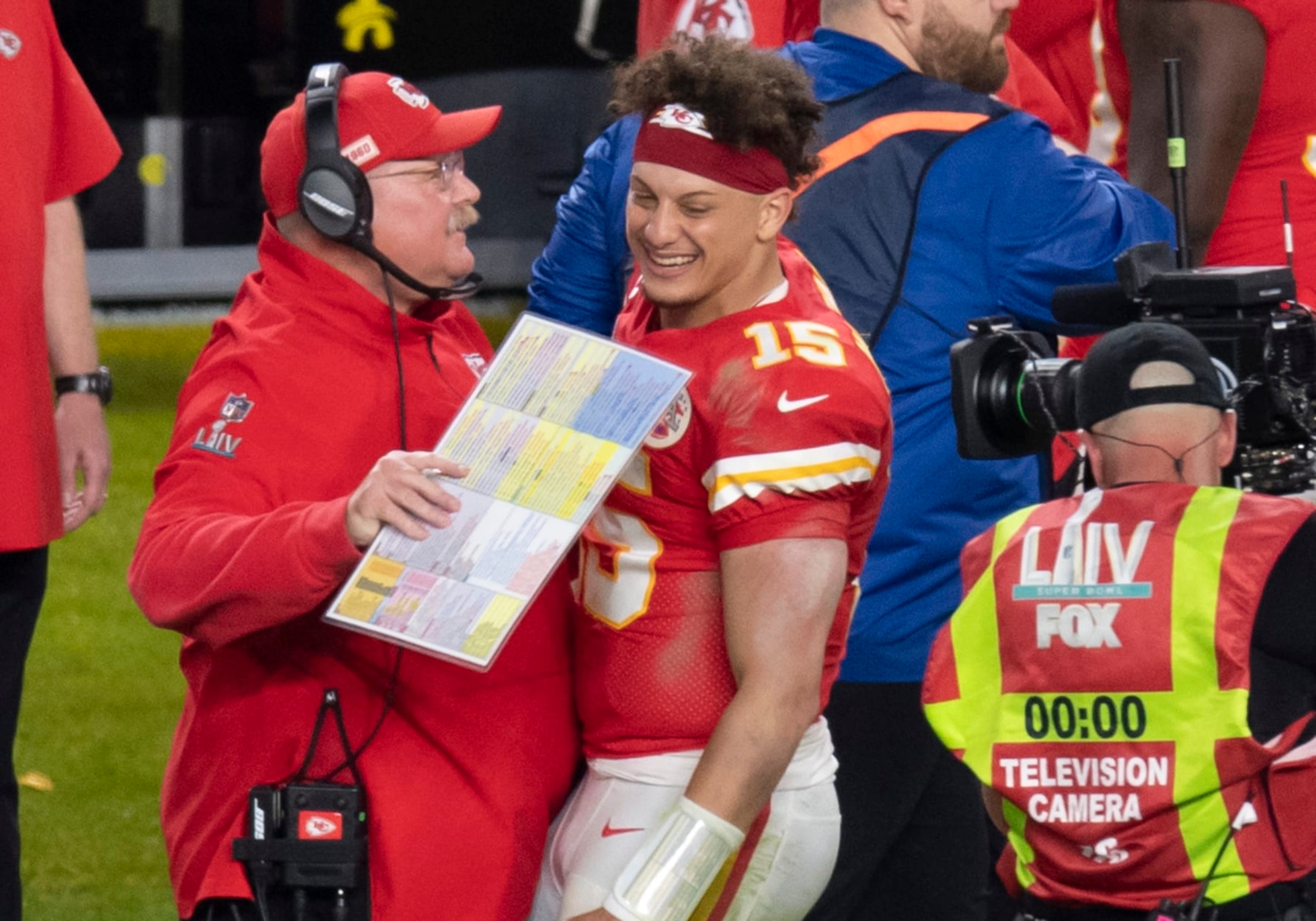 Kansas City's Andy Reid and Patrick Mahomes