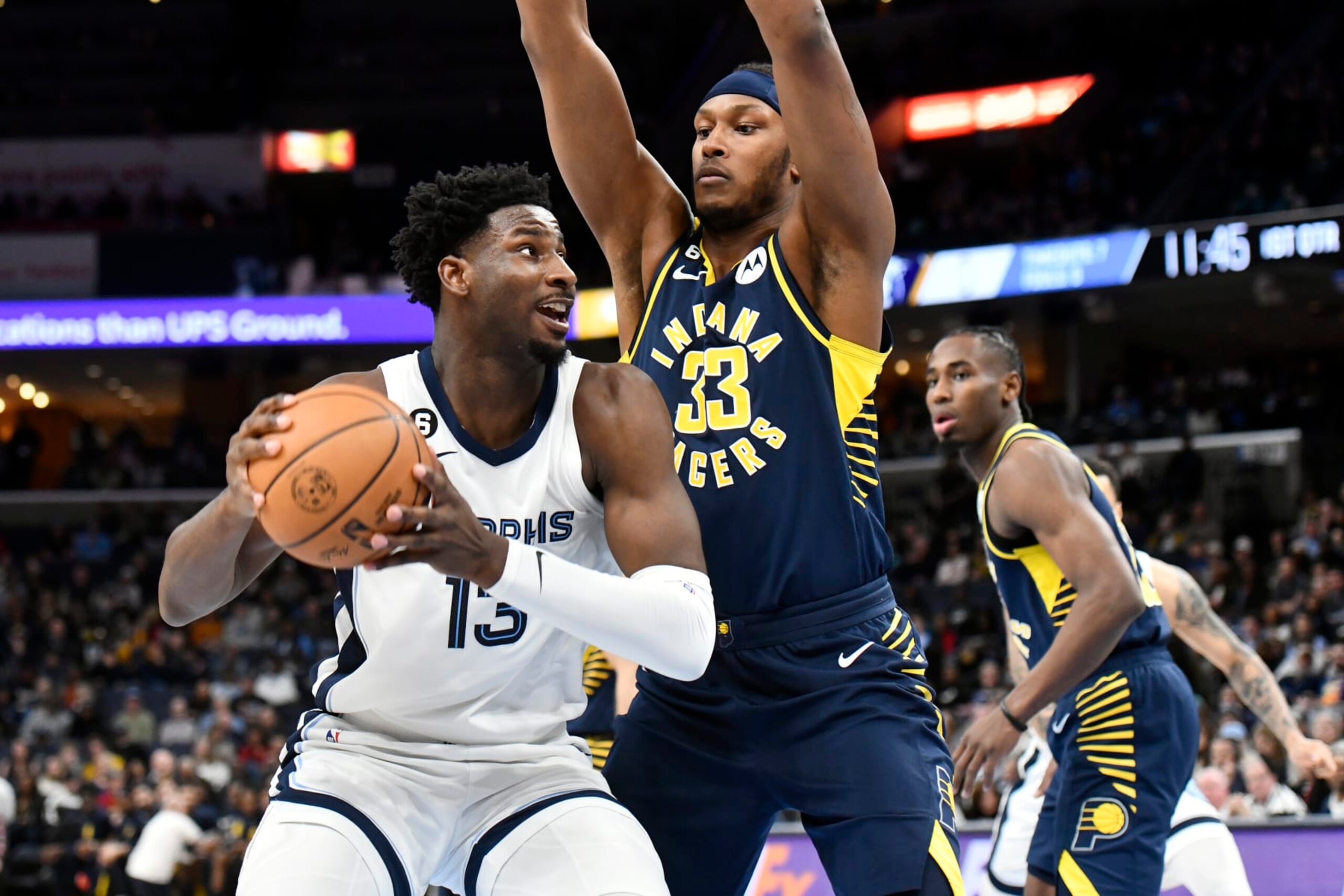 Jaren Jackson Jr. and Myles Turner