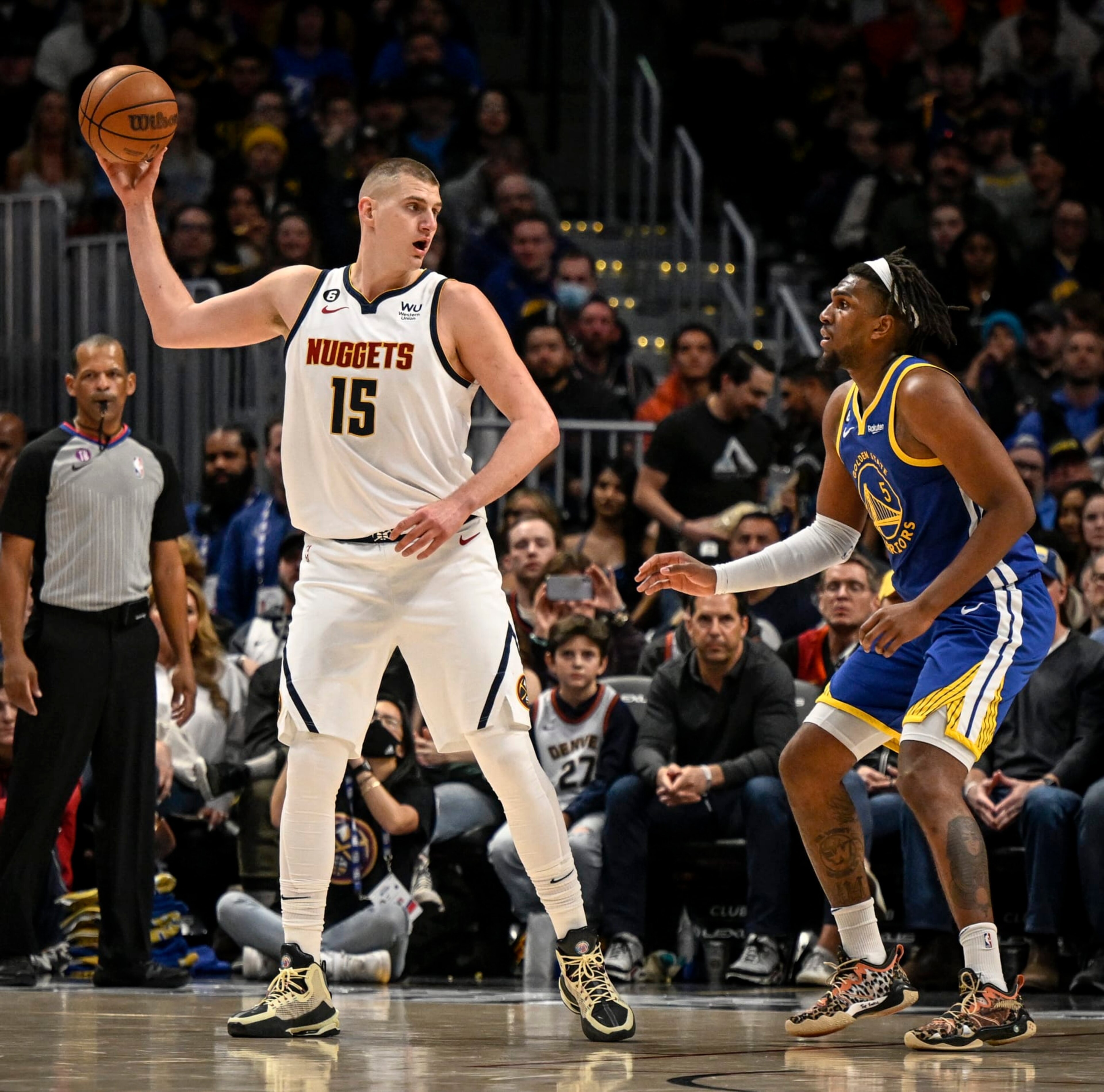 Nikola JokiÄ and Kevon Looney