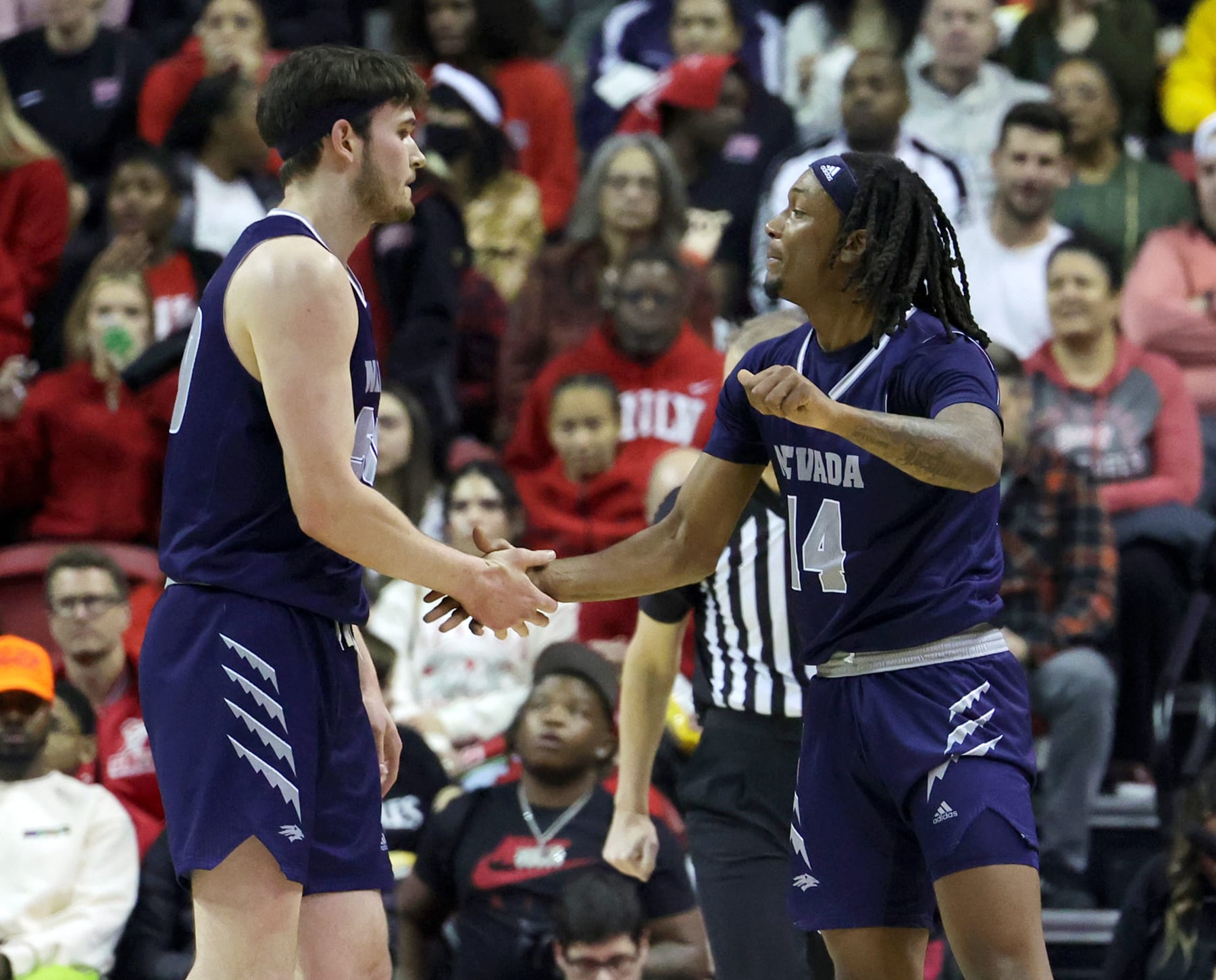 Nevada's Will Baker and Tre Coleman