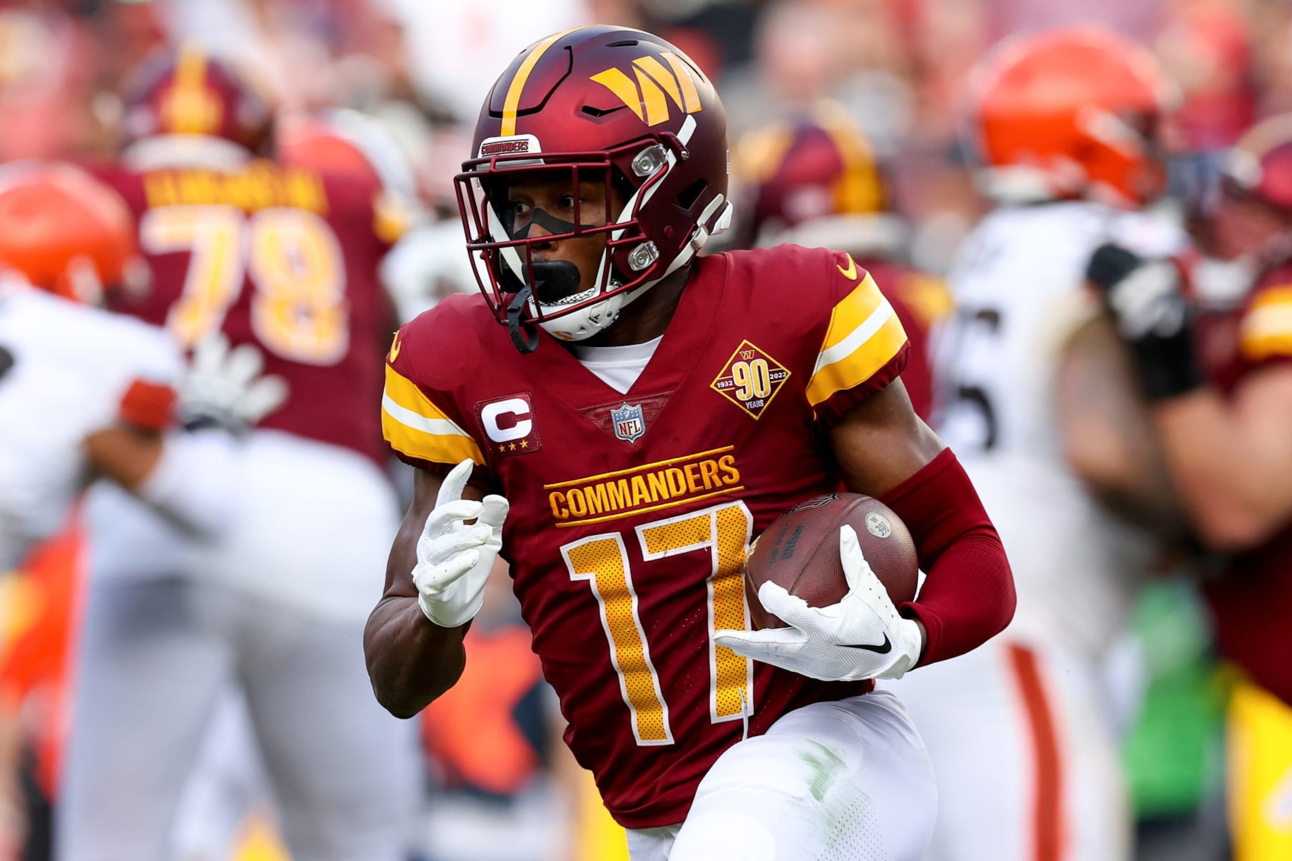 Terry McLaurin could take off with Aaron Rodgers on the roster. 