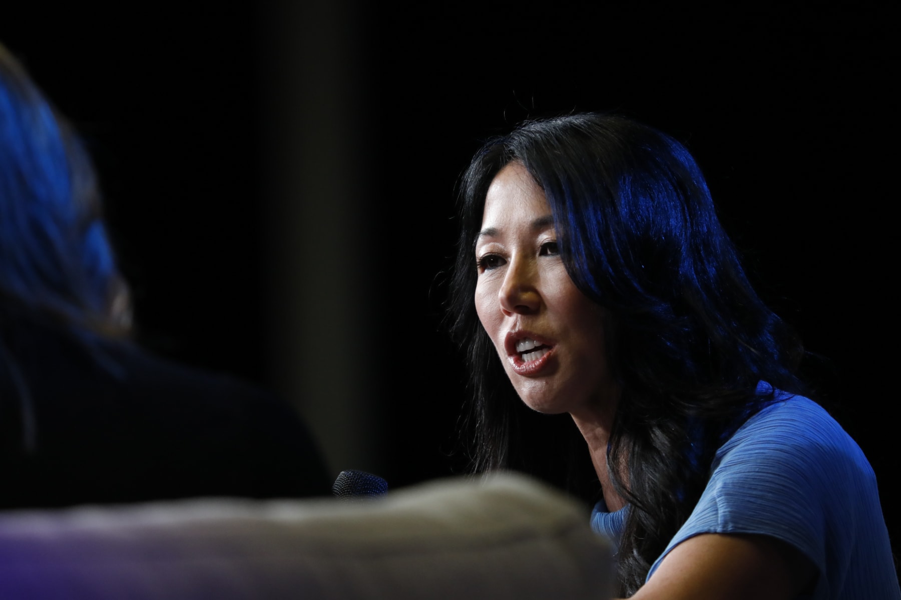 Kim Pegula, president and owner of the Buffalo Sabres, speaks during the Bloomberg Power Players Summit in Miami, Florida, U.S., on Friday, Jan. 31, 2020. The summit brings together dealmakers, risk takers and world-class athletes to discuss the future of the multi-billion dollar global sports industry. Photographer: Marco Bello/Bloomberg via Getty Images
