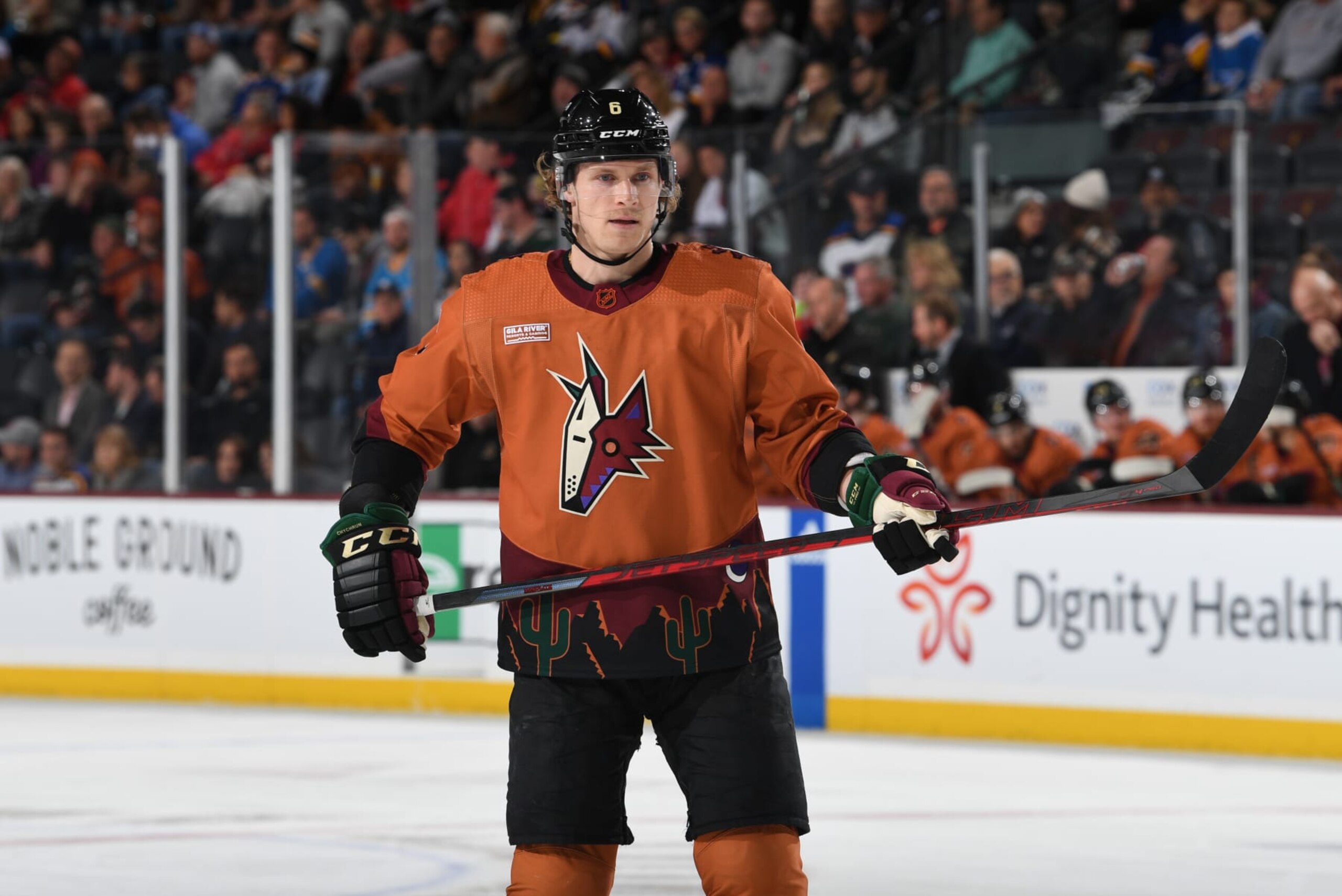 Arizona Coyotes defenseman Jakob Chychrun Arizona Coyotes defenseman Jakob Chychrun