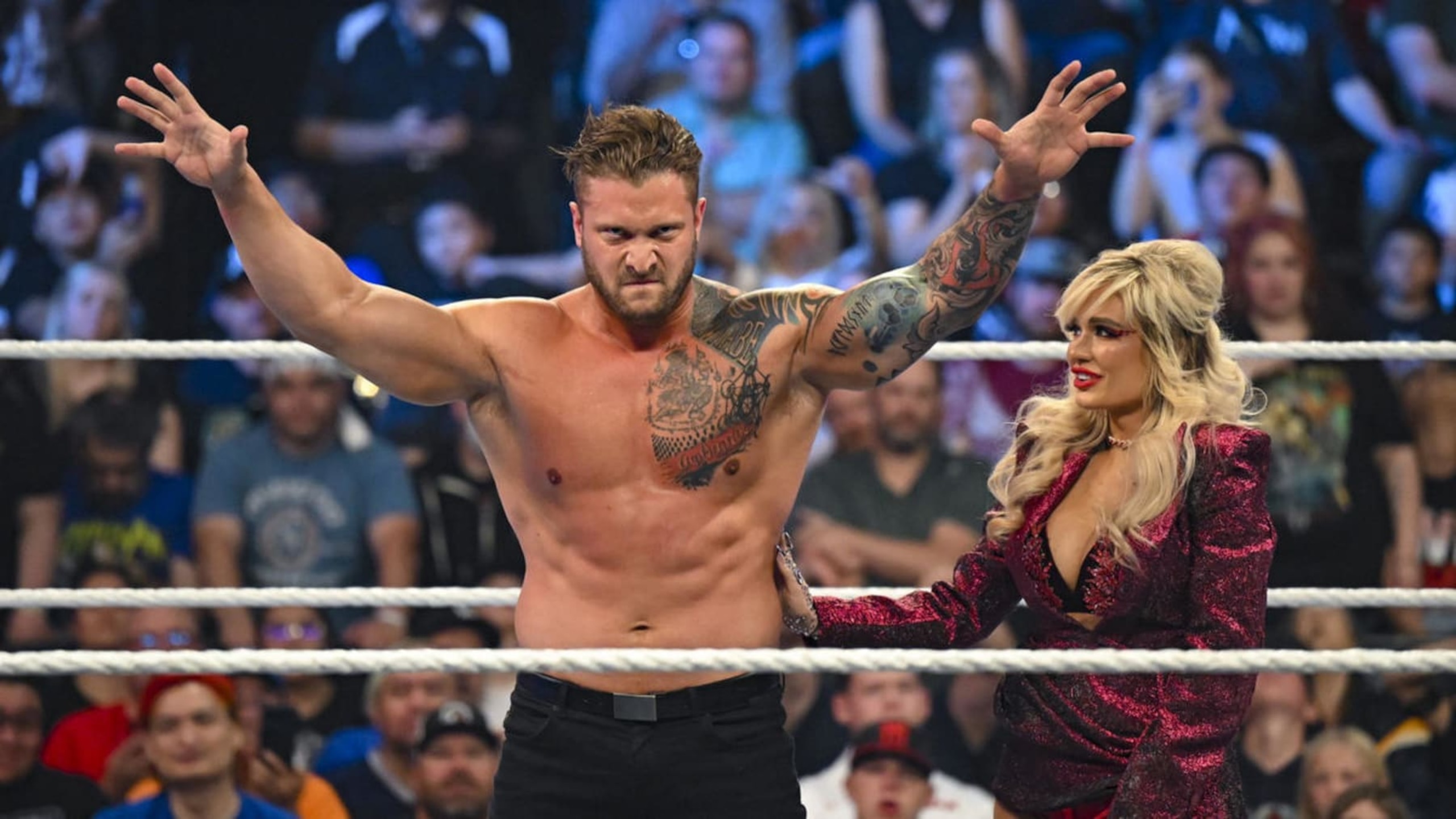 Karrion Kross' once-aggressive push has since fizzled out on the blue brand. Karrion Kross' once-aggressive push has since fizzled out on the blue brand.