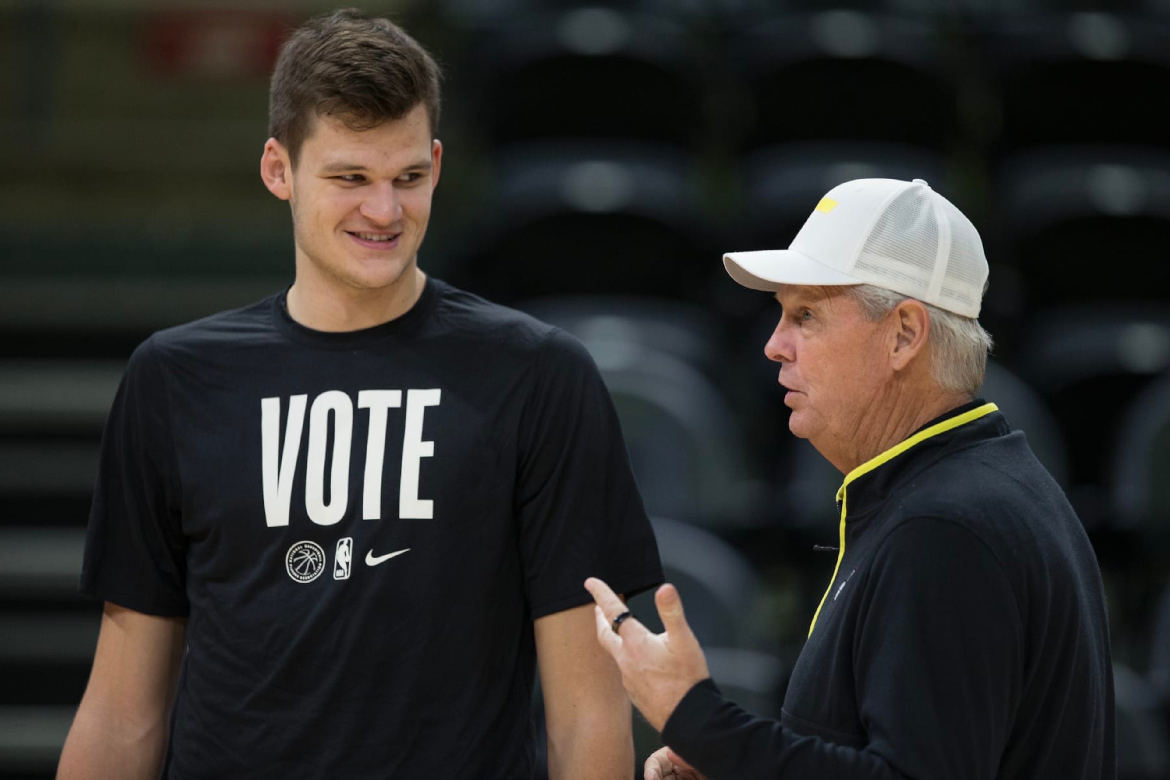 Walker Kessler and Danny Ainge Walker Kessler and Danny Ainge