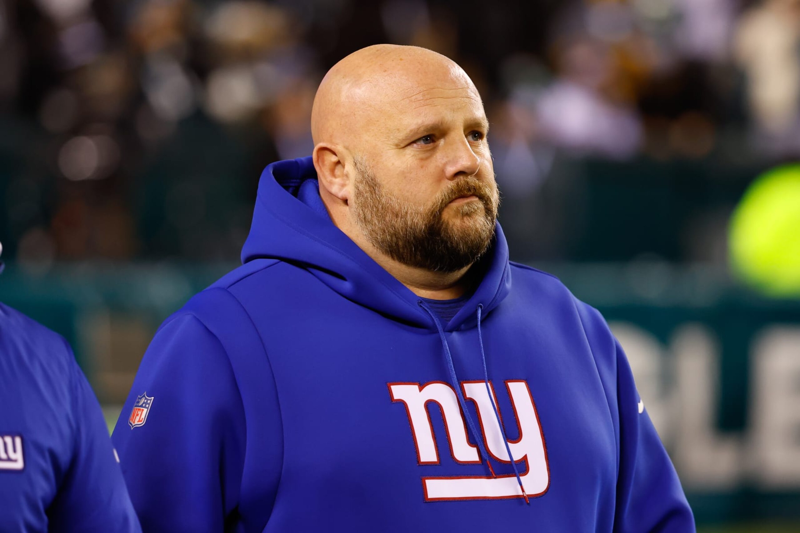 PHILADELPHIA, PA - JANUARY 21: New York Giants head coach Brian Daboll enters the field prior to the NFC Divisional playoff game between the Philadelphia Eagles and the New York Giants on January 21, 2023 at Lincoln Financial Field in Philadelphia, Pennsylvania. (Photo by Rich Graessle/Icon Sportswire via Getty Images) PHILADELPHIA, PA - JANUARY 21: New York Giants head coach Brian Daboll enters the field prior to the NFC Divisional playoff game between the Philadelphia Eagles and the New York Giants on January 21, 2023 at Lincoln Financial Field in Philadelphia, Pennsylvania. (Photo by Rich Graessle/Icon Sportswire via Getty Images)