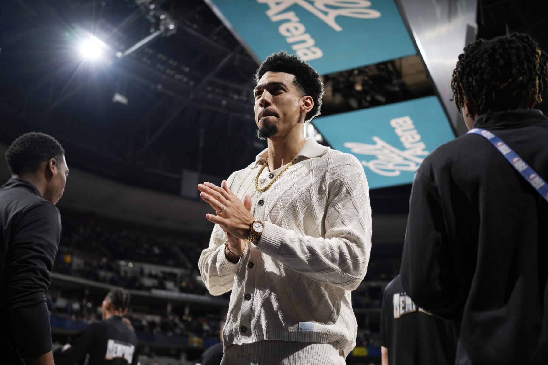 Memphis Grizzlies guard Danny Green (14) in the first half of an NBA basketball game Tuesday, Dec. 20, 2022, in Denver. (AP Photo/David Zalubowski)