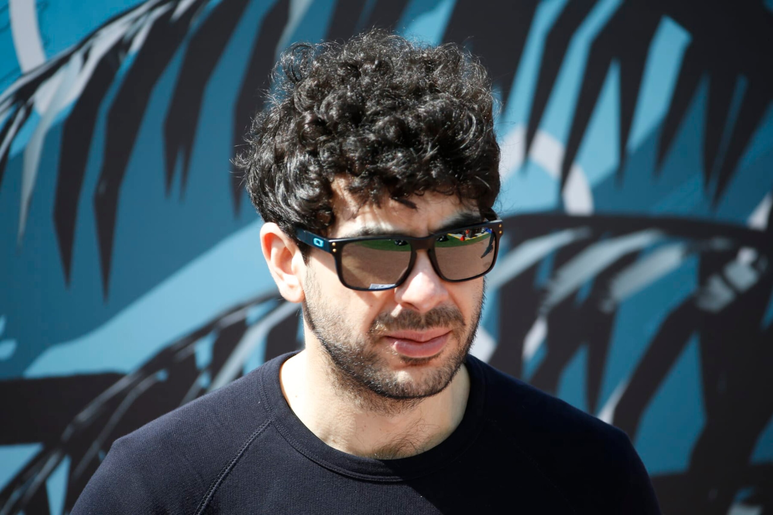 Tony Khan, founder, co-owner, president, and CEO of the All Elite Wrestling attends an NFL football game between the Jacksonville Jaguars and the Tennessee Titans, Sunday, Oct. 10, 2021, in Jacksonville, Fla. (AP Photo/Stephen B. Morton)