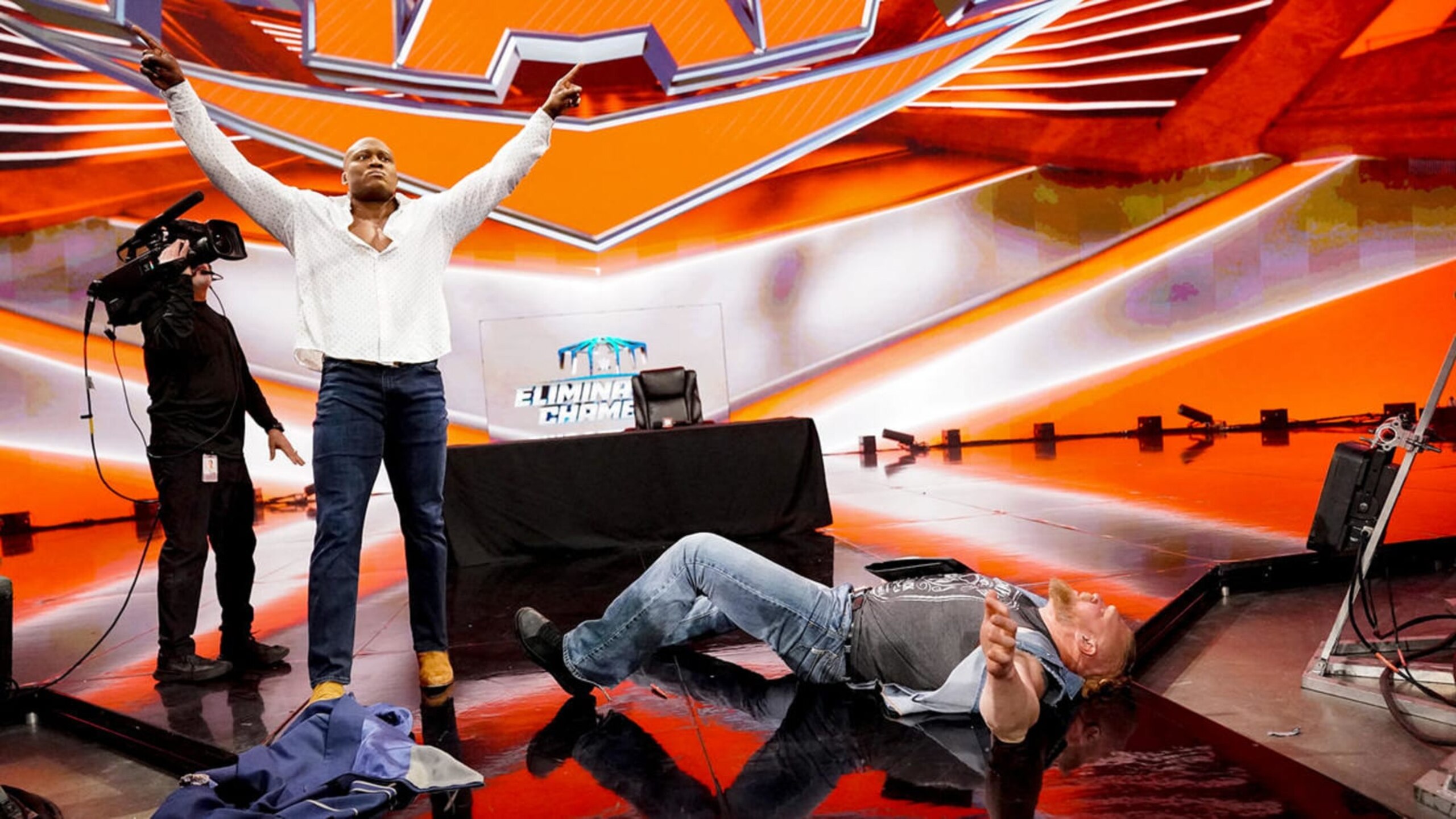 Bobby Lashley and Brock Lesnar.
