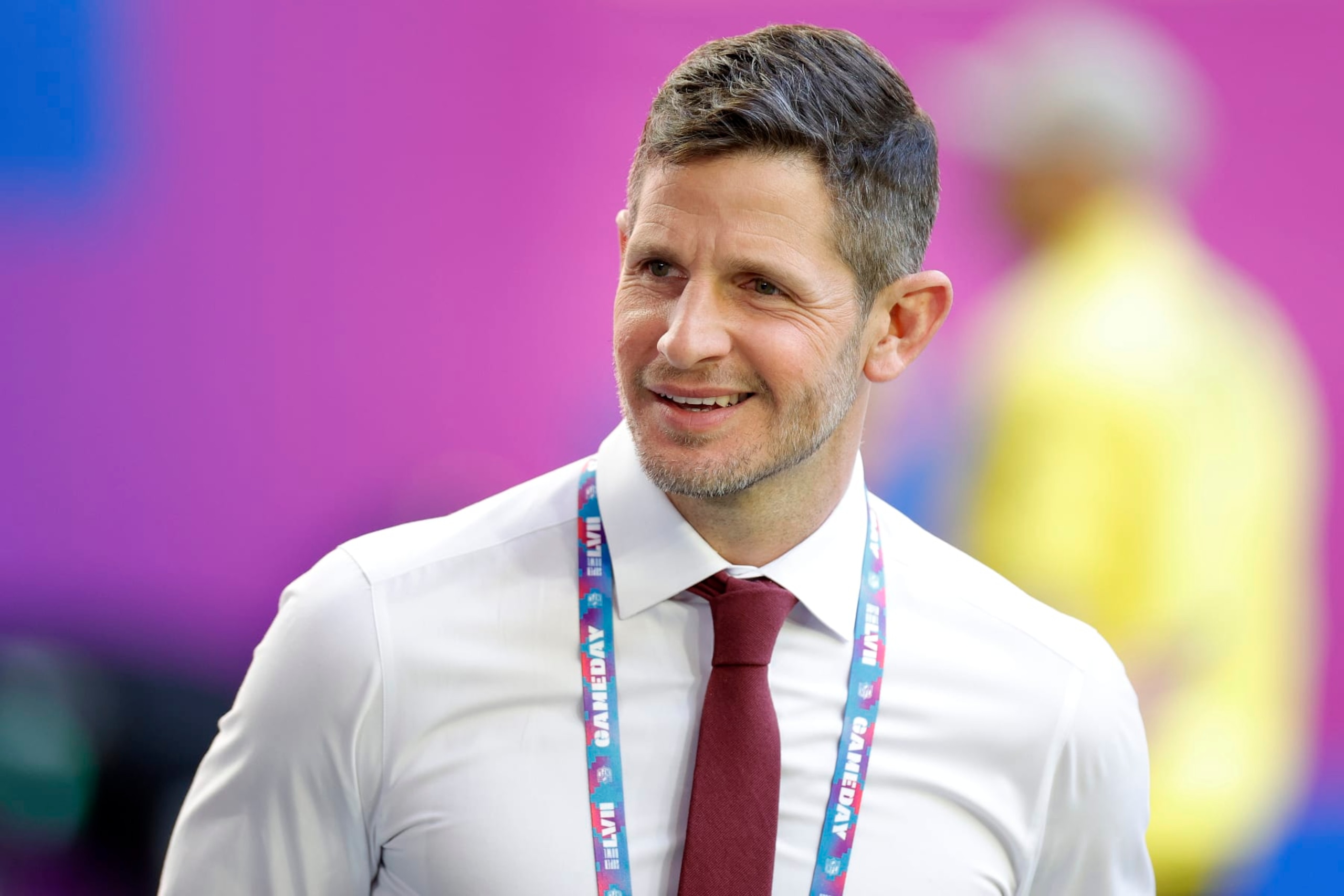 GLENDALE, ARIZONA - FEBRUARY 12: Dan Orlovsky looks on prior to Super Bowl LVII between the Kansas City Chiefs and Philadelphia Eagles at State Farm Stadium on February 12, 2023 in Glendale, Arizona. (Photo by Carmen Mandato/Getty Images) GLENDALE, ARIZONA - FEBRUARY 12: Dan Orlovsky looks on prior to Super Bowl LVII between the Kansas City Chiefs and Philadelphia Eagles at State Farm Stadium on February 12, 2023 in Glendale, Arizona. (Photo by Carmen Mandato/Getty Images)