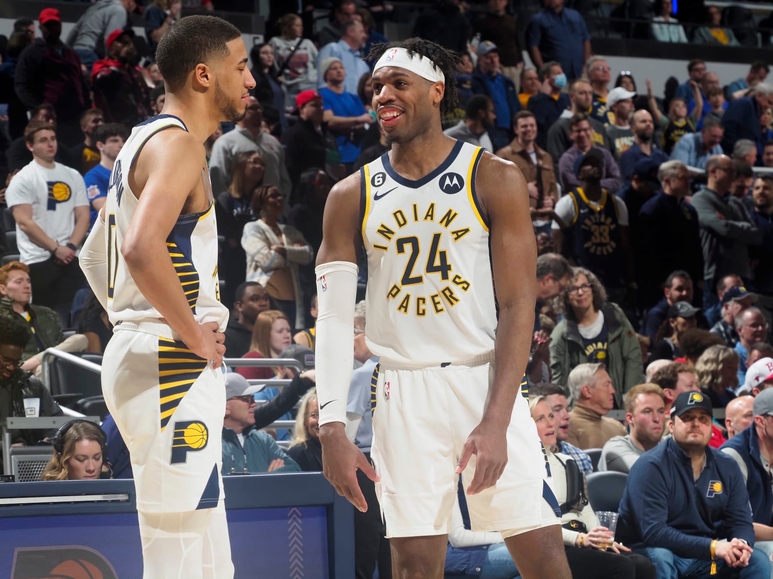 Tyrese Haliburton and Buddy Hield