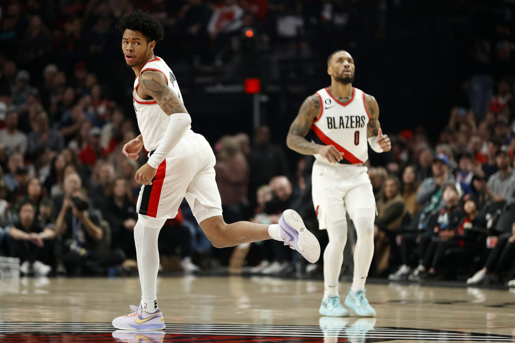 Anfernee Simons and Damian Lillard.