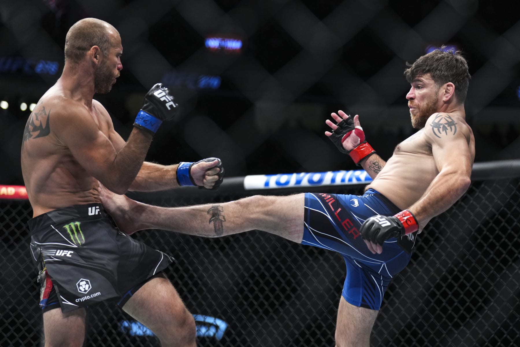 Jim Miller (right) will fight Alexander Hernandez on the main card.