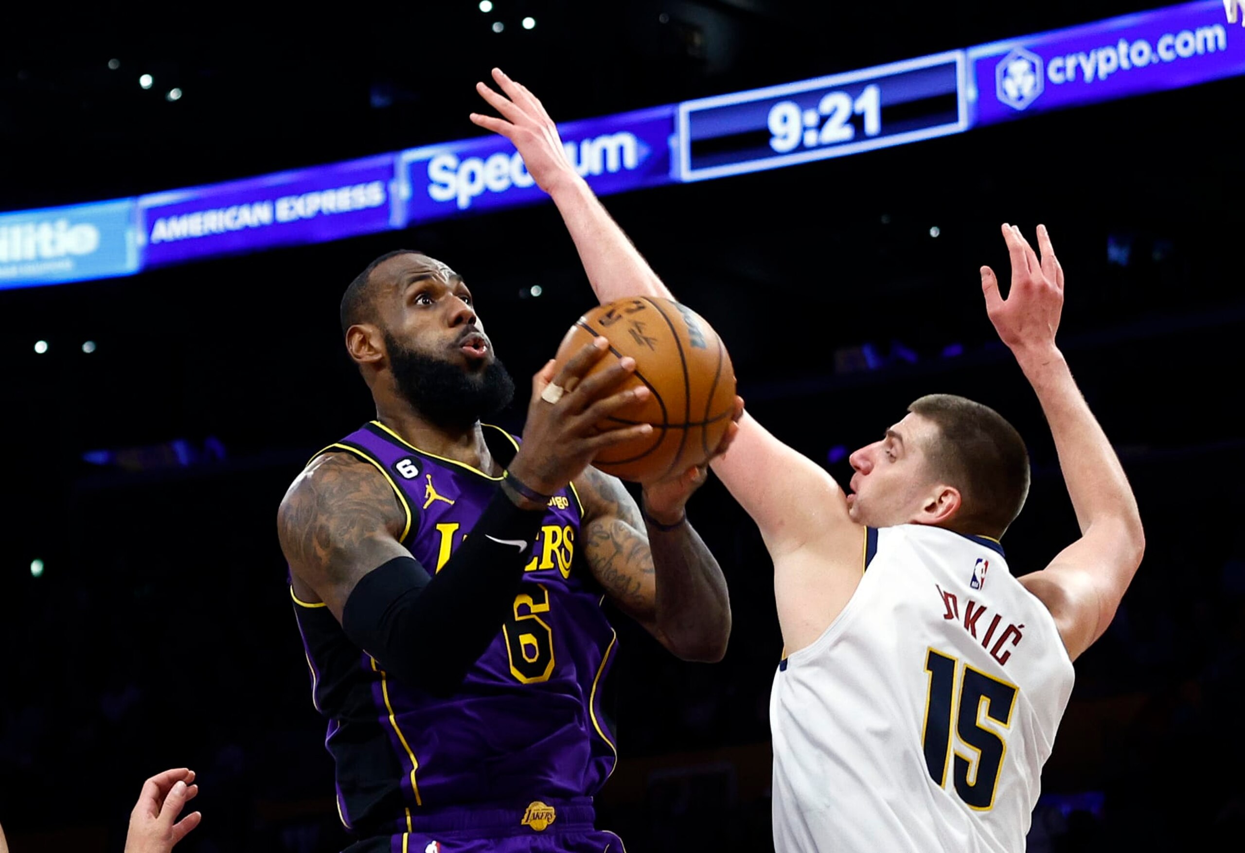LeBron James and Nikola Jokic